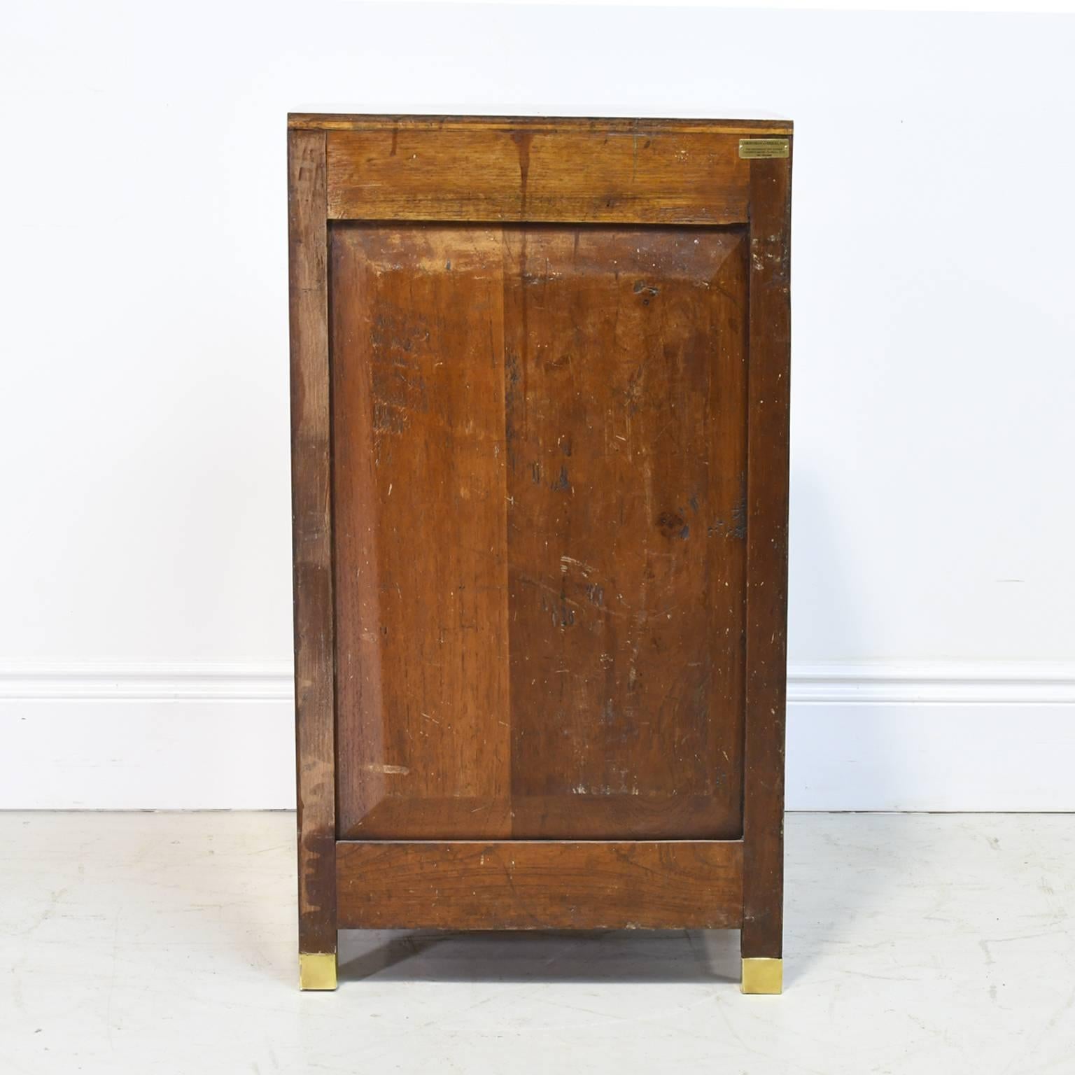 American Art Deco Cabinet with Marquetry Inlays, circa 1920s 1