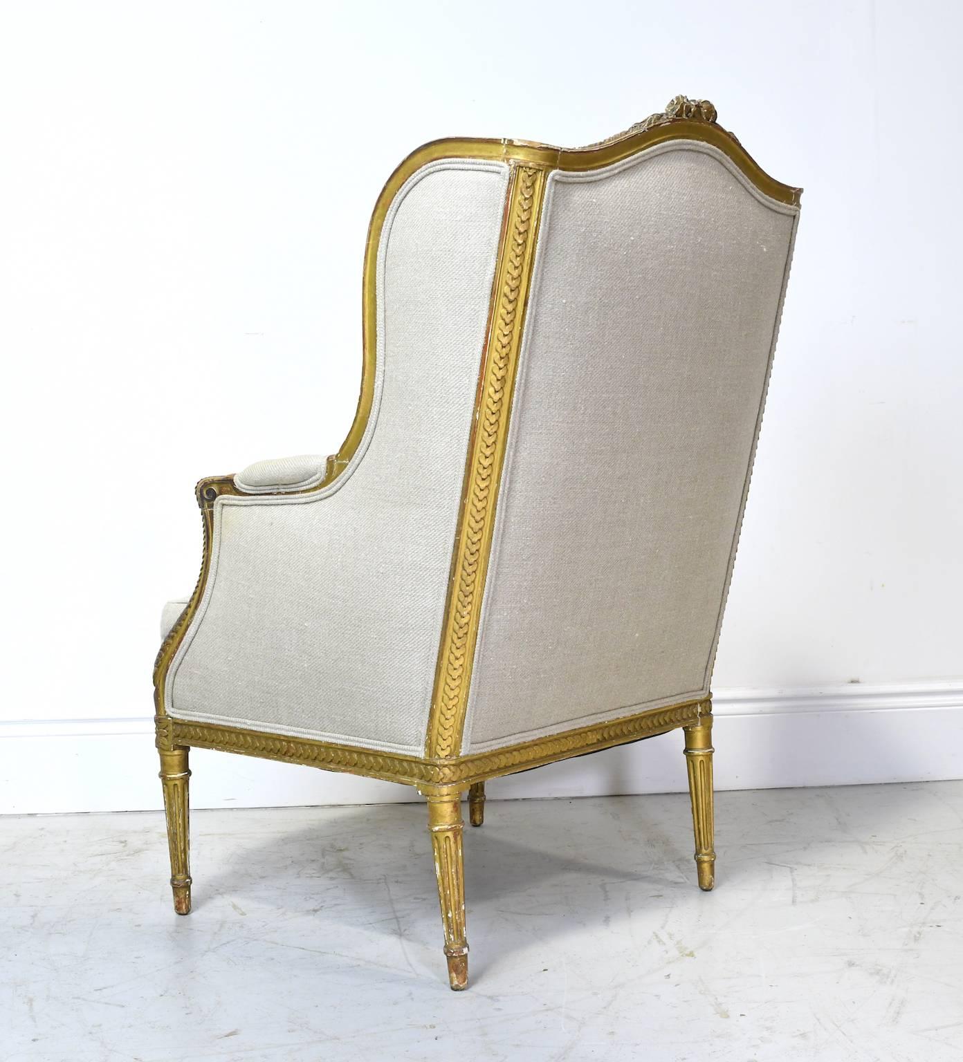 french wingback armchair