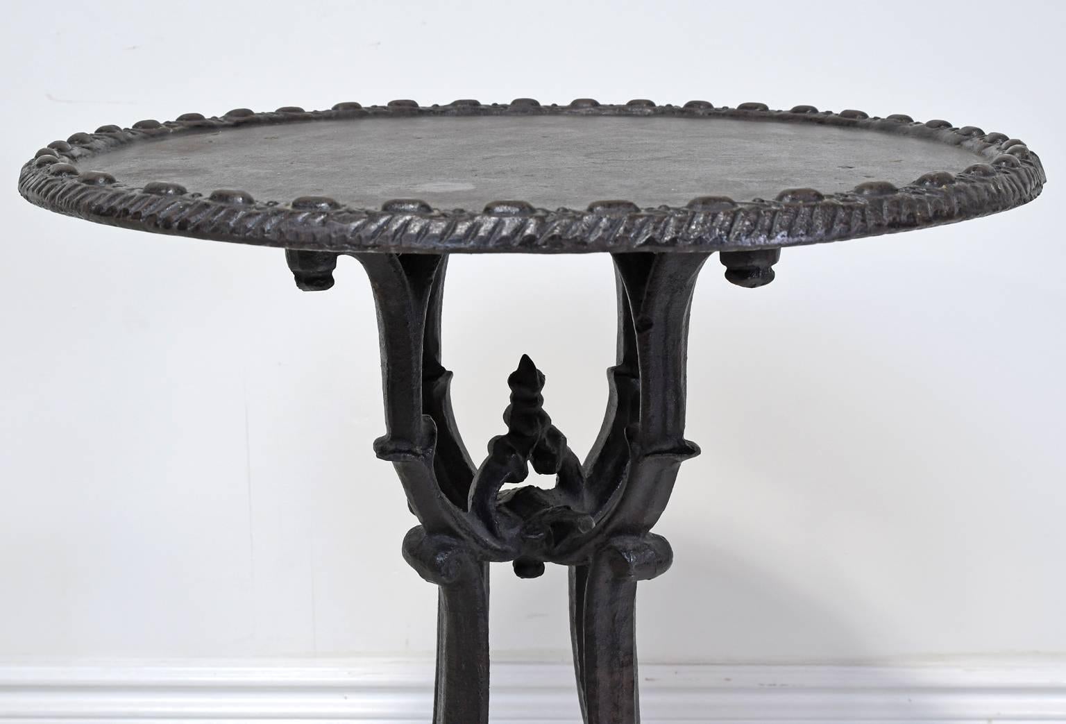 cast iron round table