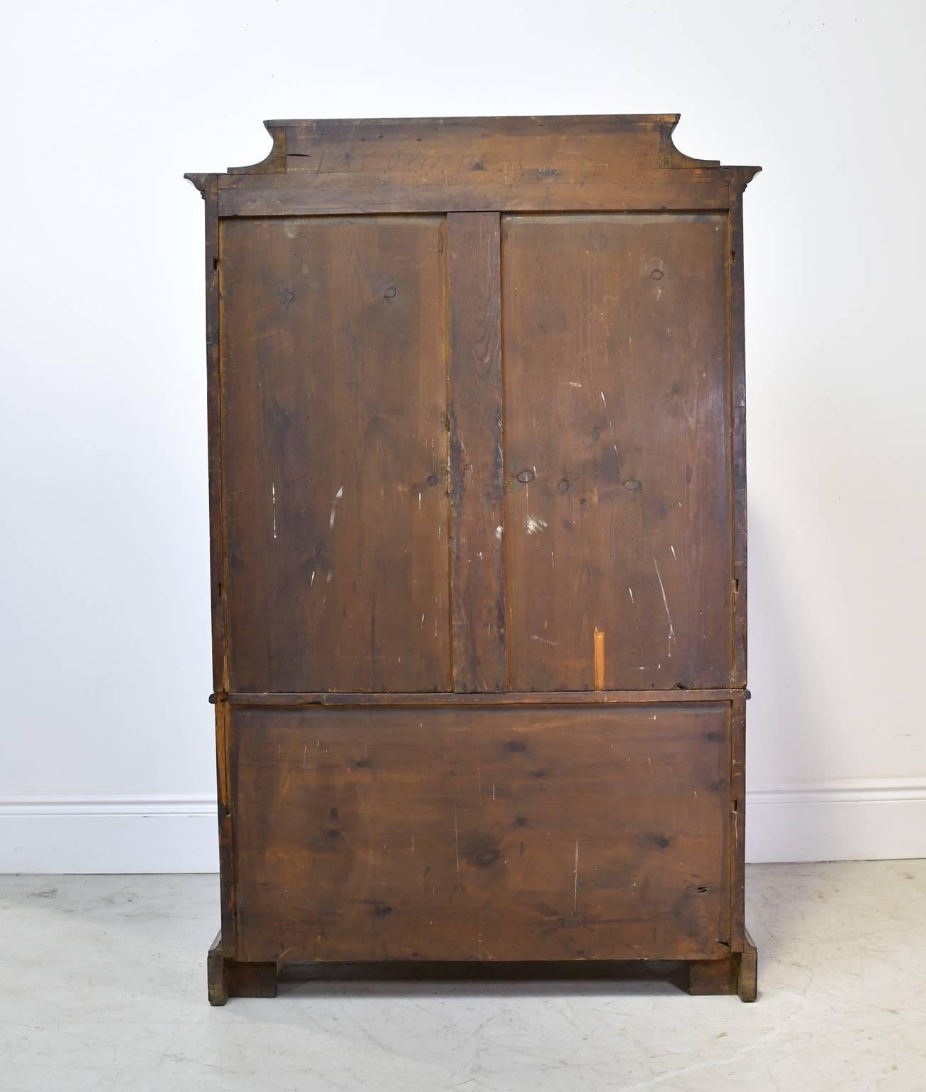 19th Century Danish Biedermeier Silver Chest or Bar in Mahogany 2