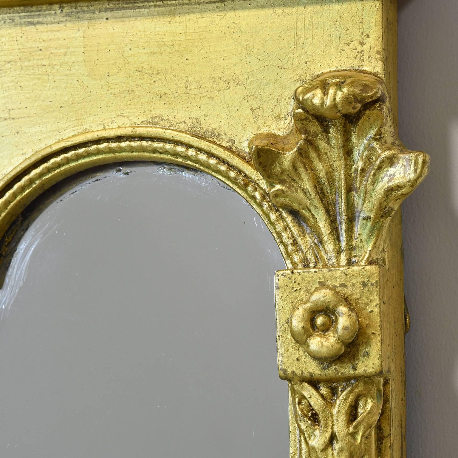 Regency Early 20th Century Large Gilded Mantle Mirror