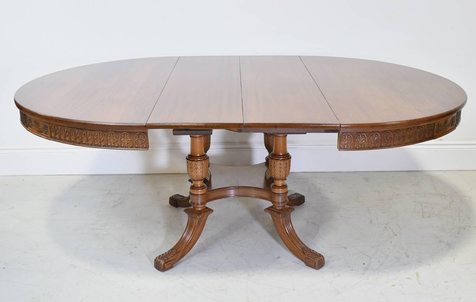 52 inch round pedestal dining table