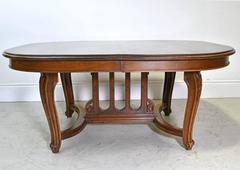 19th Century, French Belle Époque Coffee Table in Walnut