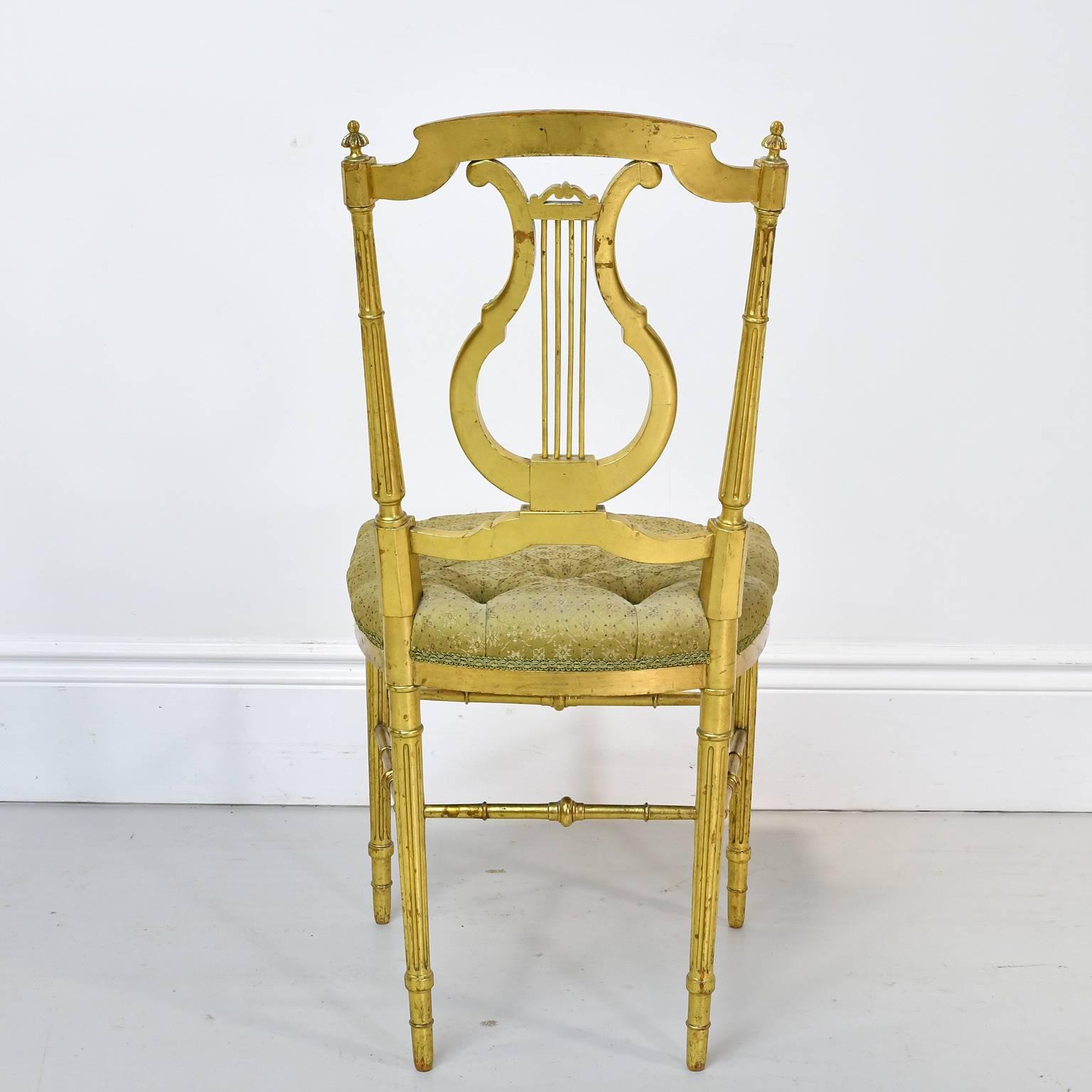 gilded chair