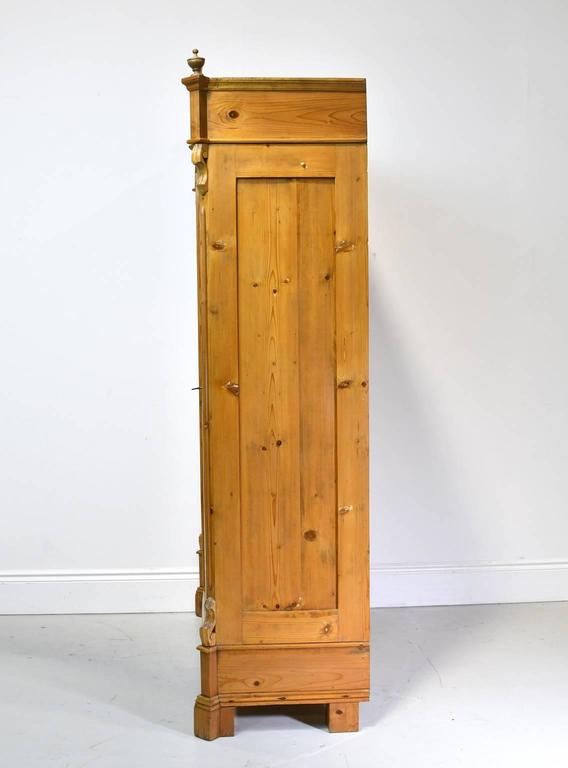 19th Century Louis Philippe Armoire in European Pine with Carved