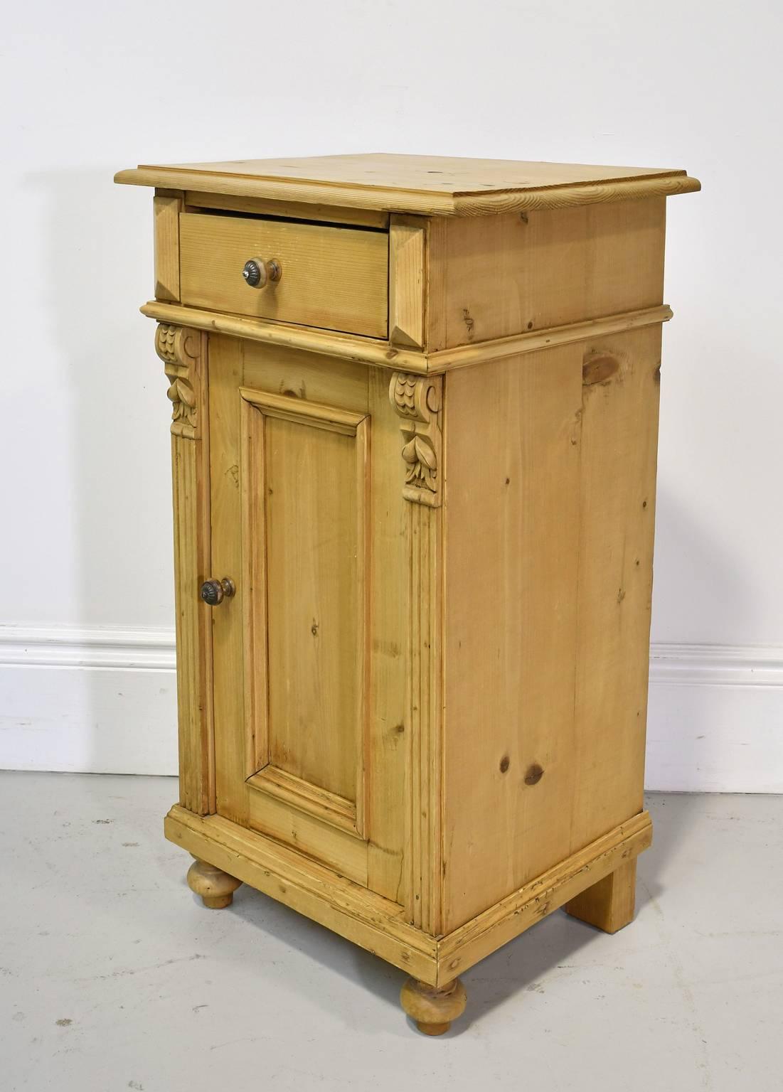 antique pine nightstand