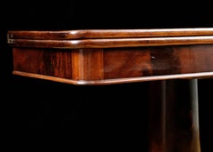 Antiker amerikanischer Empire-Karten-/Spieltisch aus Mahagoni aus Westindischen Mahagoni mit Sockel