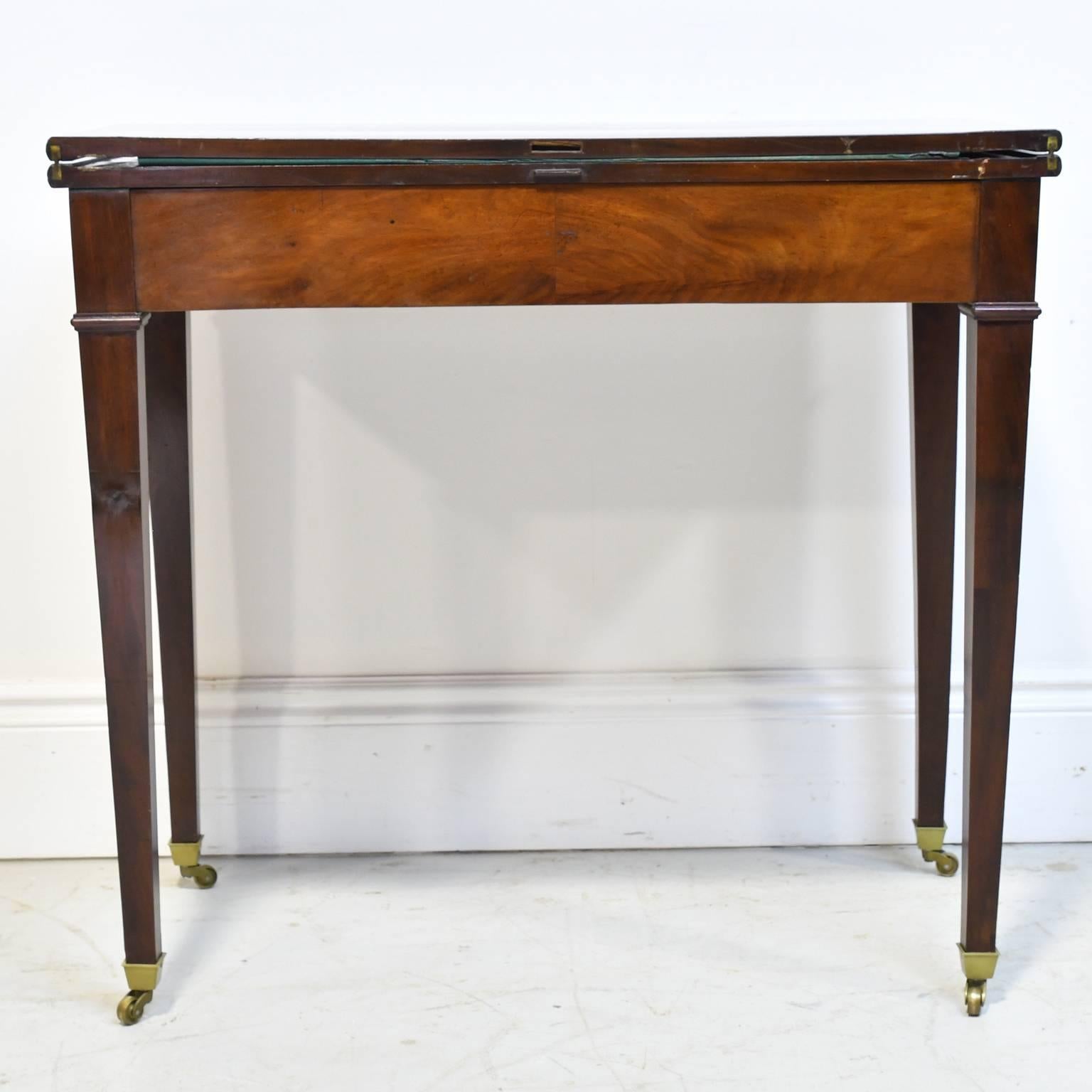 18th Century French Directoire Card Table in Mahogany 4