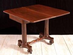 Antiker New Yorker Empire-Karten-/Spieltisch aus kubanischem Mahagoni, Meeks & Sons