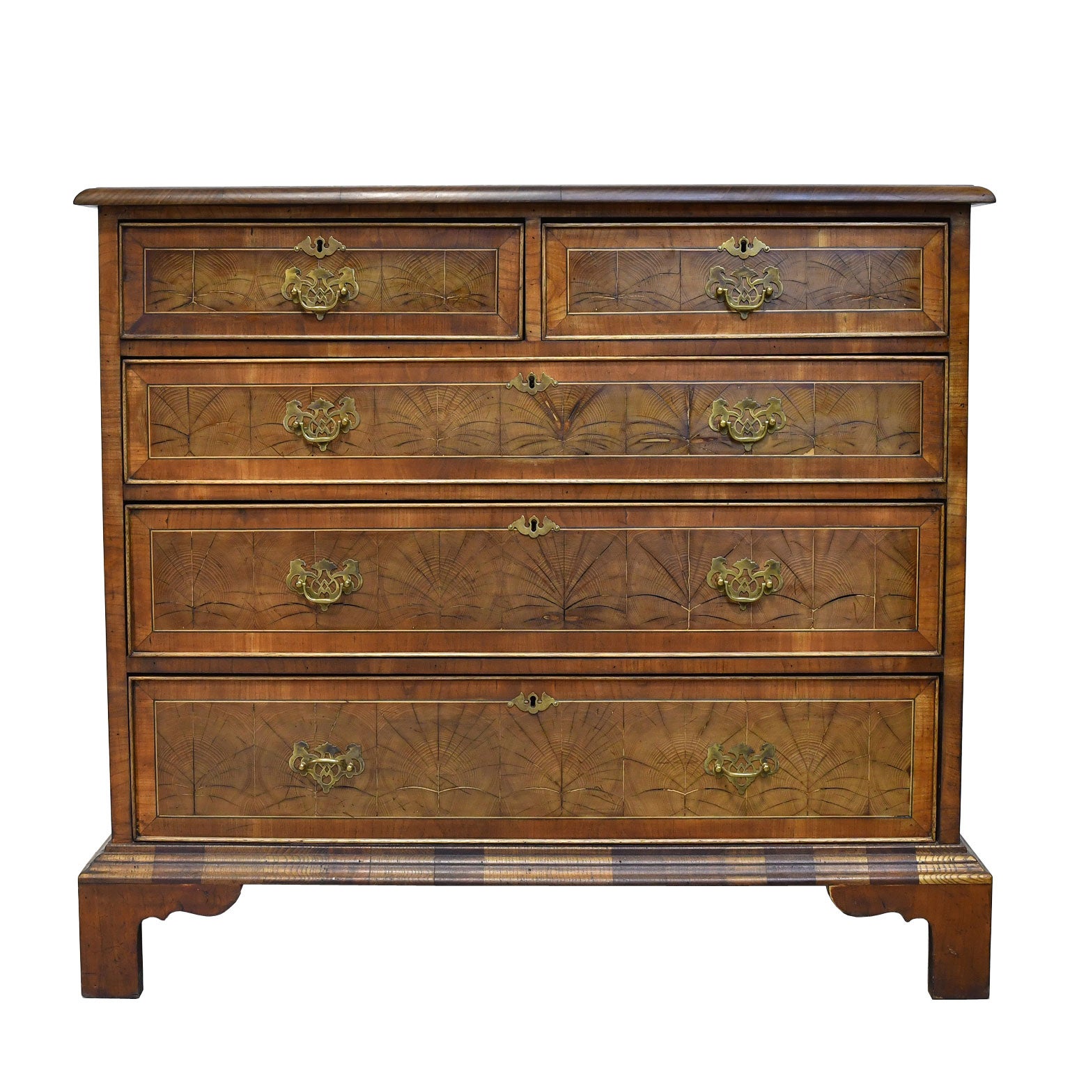 English Yew Wood Chest of Drawers For Sale at 1stDibs