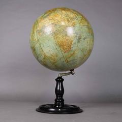 Antique Earth Globe by Oestergaard, circa 1900