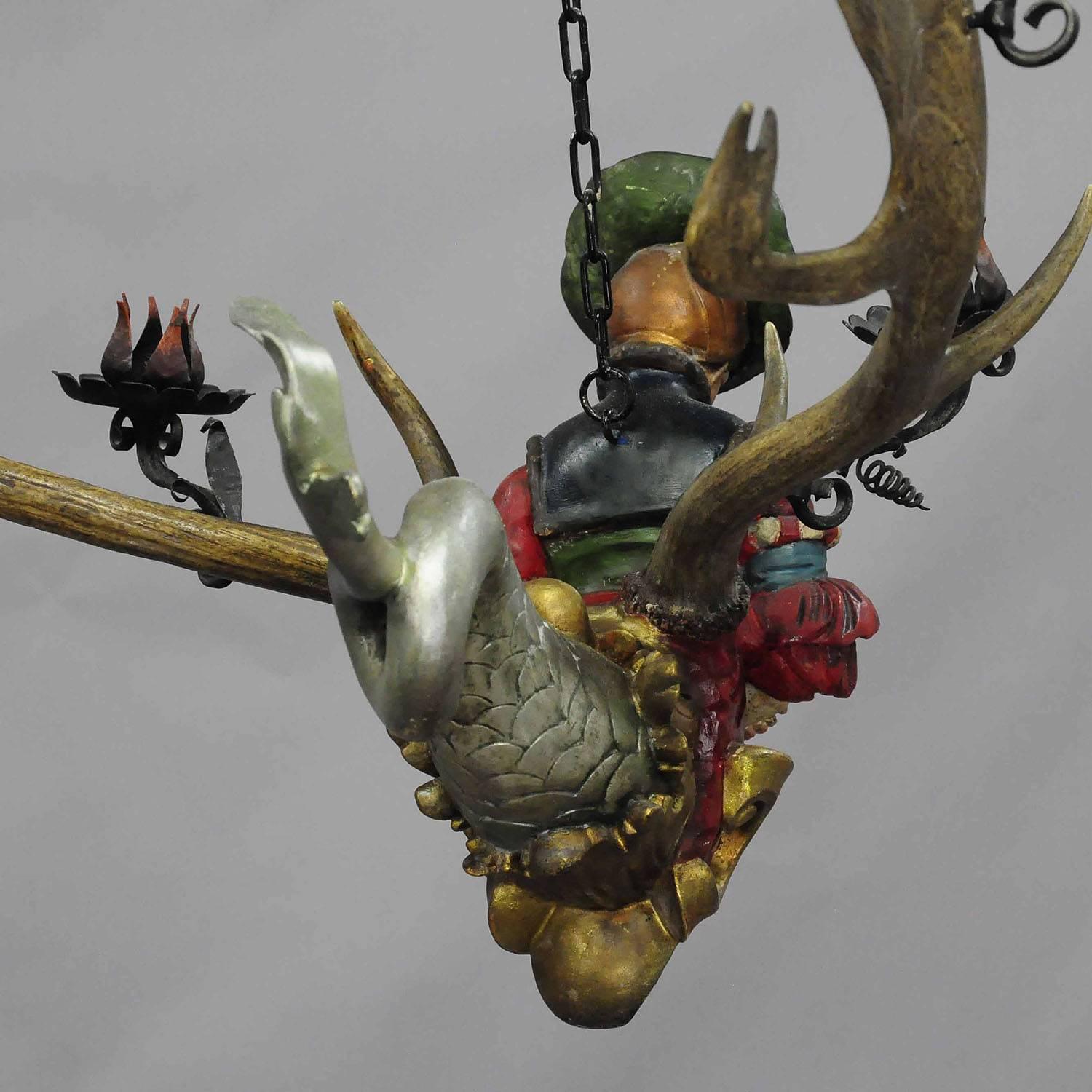 Antler Lovely Antique Diana Lusterweibchen with Fishtail