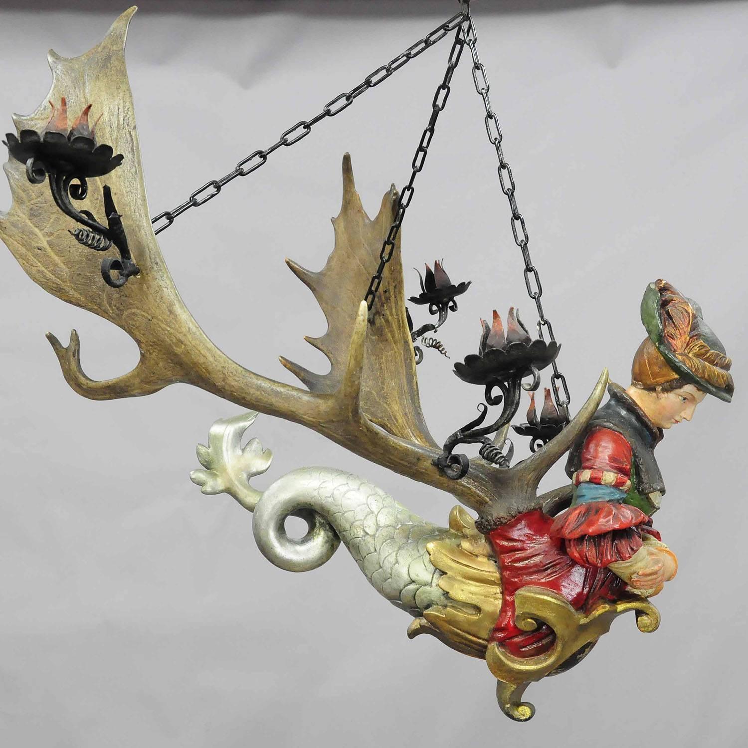 German Lovely Antique Diana Lusterweibchen with Fishtail