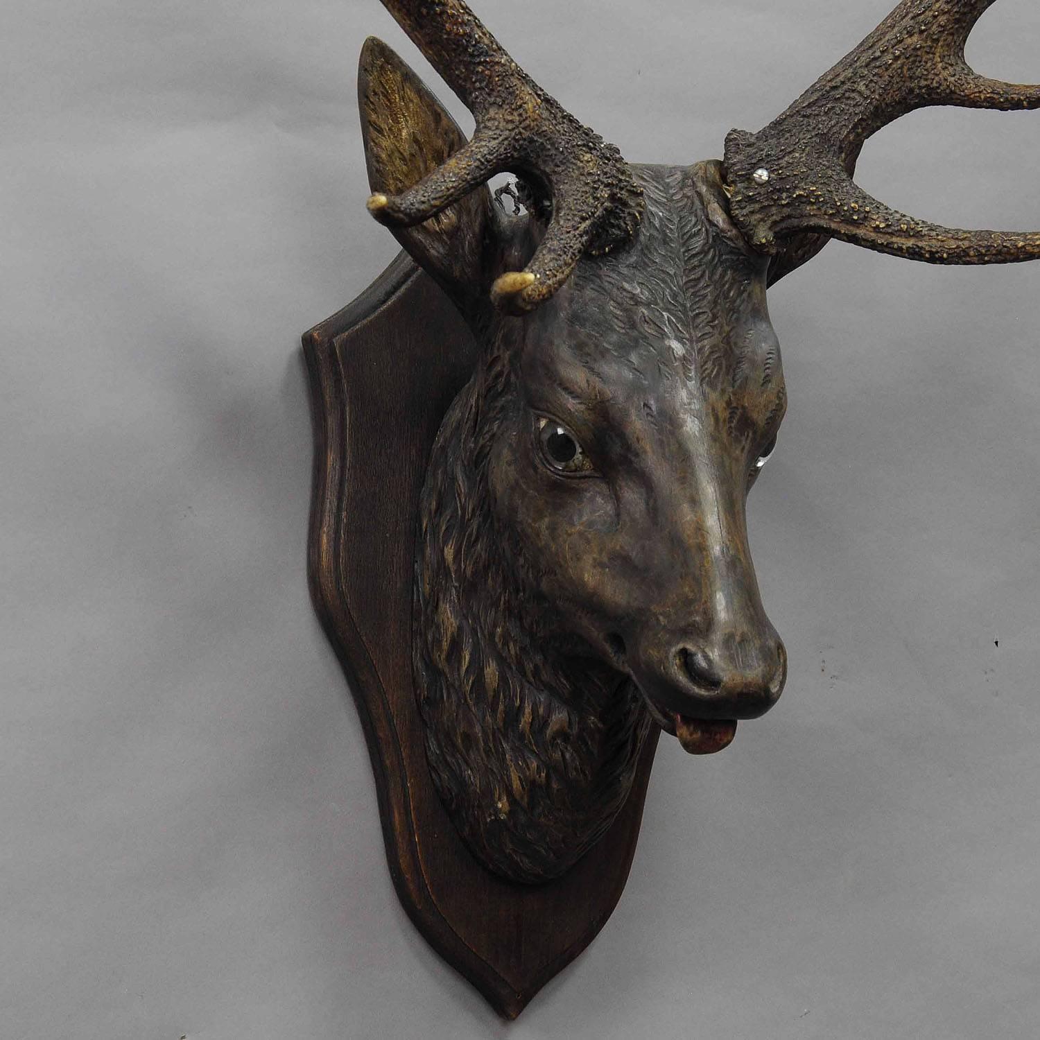 antique stag head