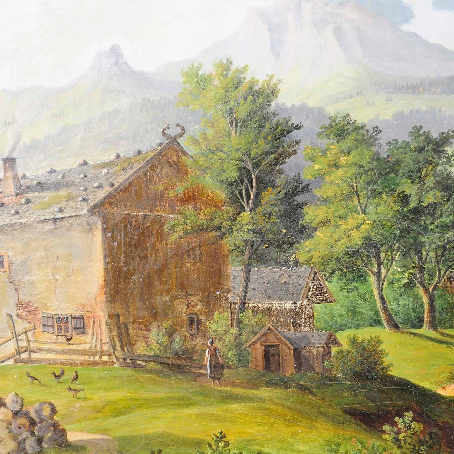 Country Unknown, Bavaian Alpine Village Live in the 19th Century