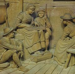 Fine Carved Wood Diorama After Defregger by Steiner