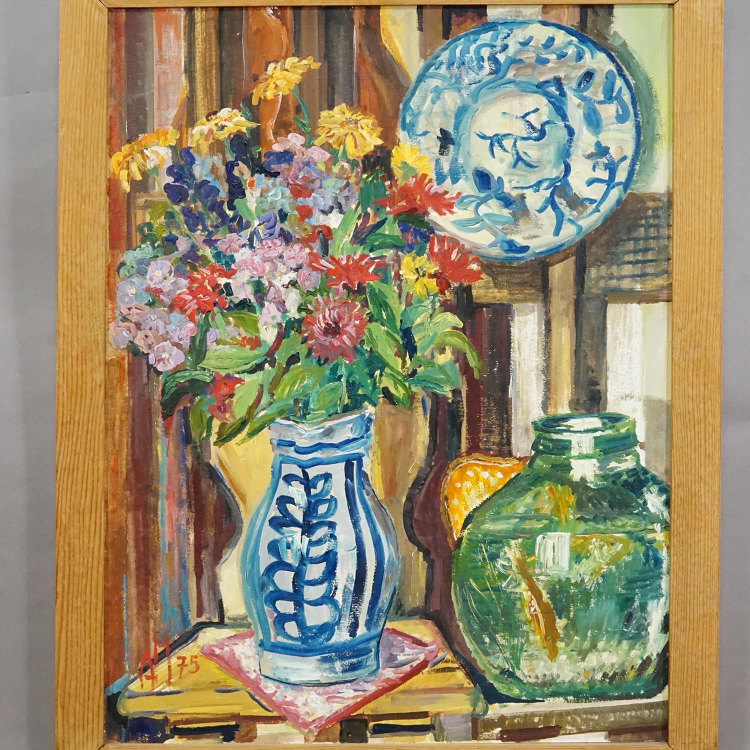 Autre Peinture à l'huile impressionniste de nature morte, Alexander Michael 1975 en vente