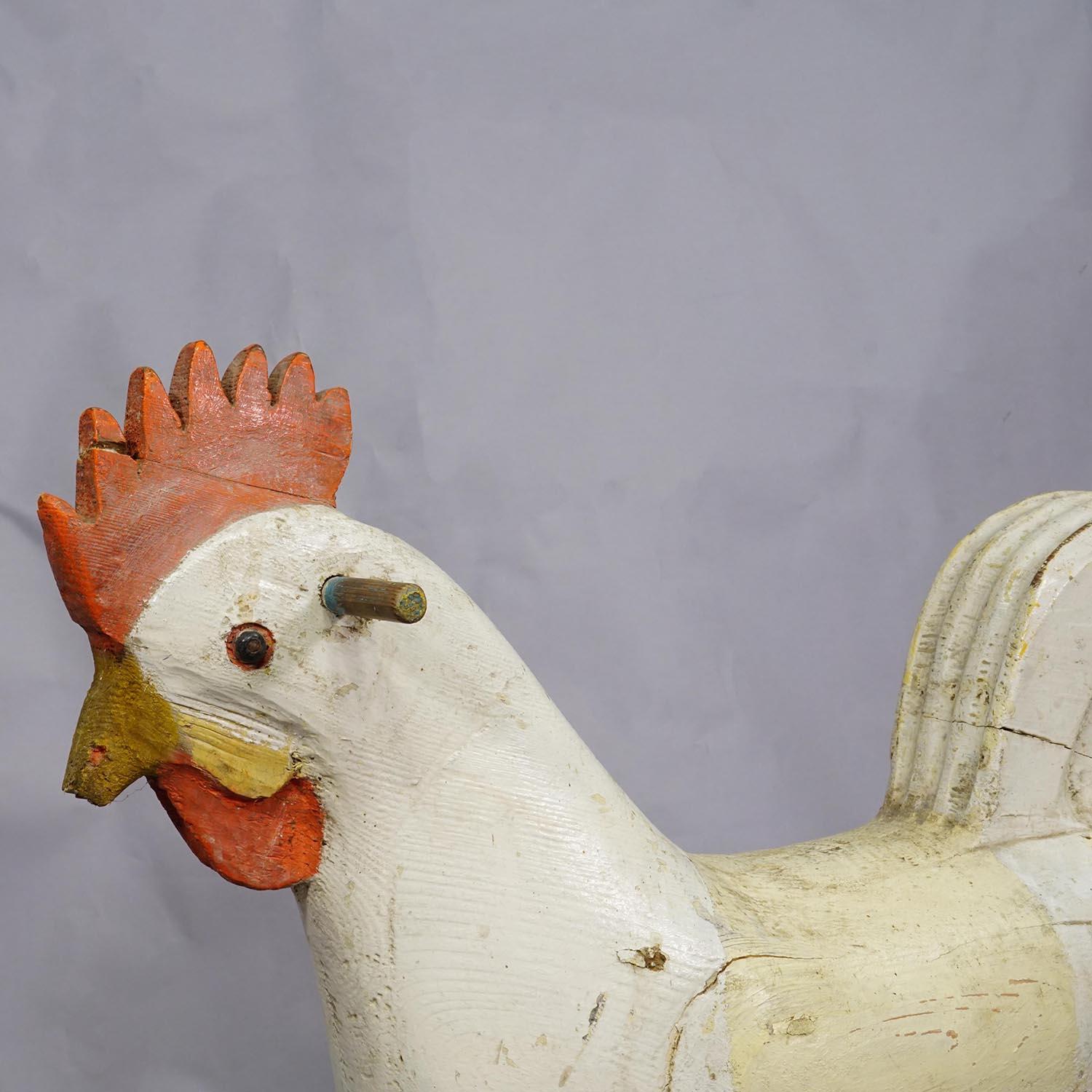 Allemand Rare jouet à bascule pour poule, Allemagne vers 1920 en vente