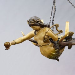 Antique Lusterweibchen of a Mermaid ca. 1900