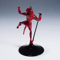 Vintage dancing devil sculpture Murano, Venice