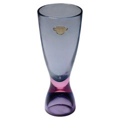 Archimede Seguso Sommerso Vase in Blue and Violet, Murano Italy ca. 1960s