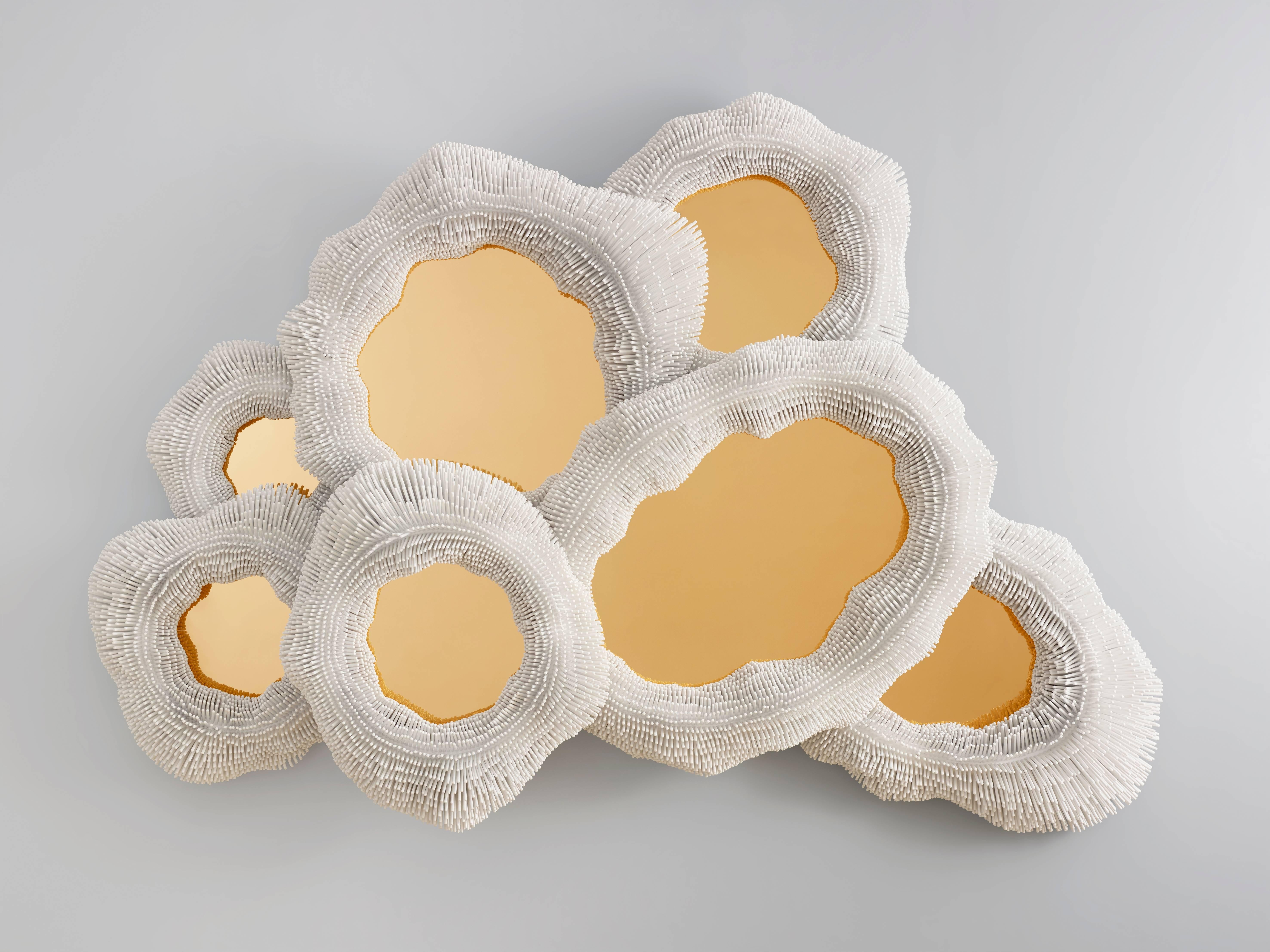 From simple beechwood rods, German artist Pia Maria Raeder creates refined functional sculptures reminiscent of biomorphic forms. She has become globally known for her ’Sea Anemone’ collection that reflects the beauty found on the ocean floor. Work