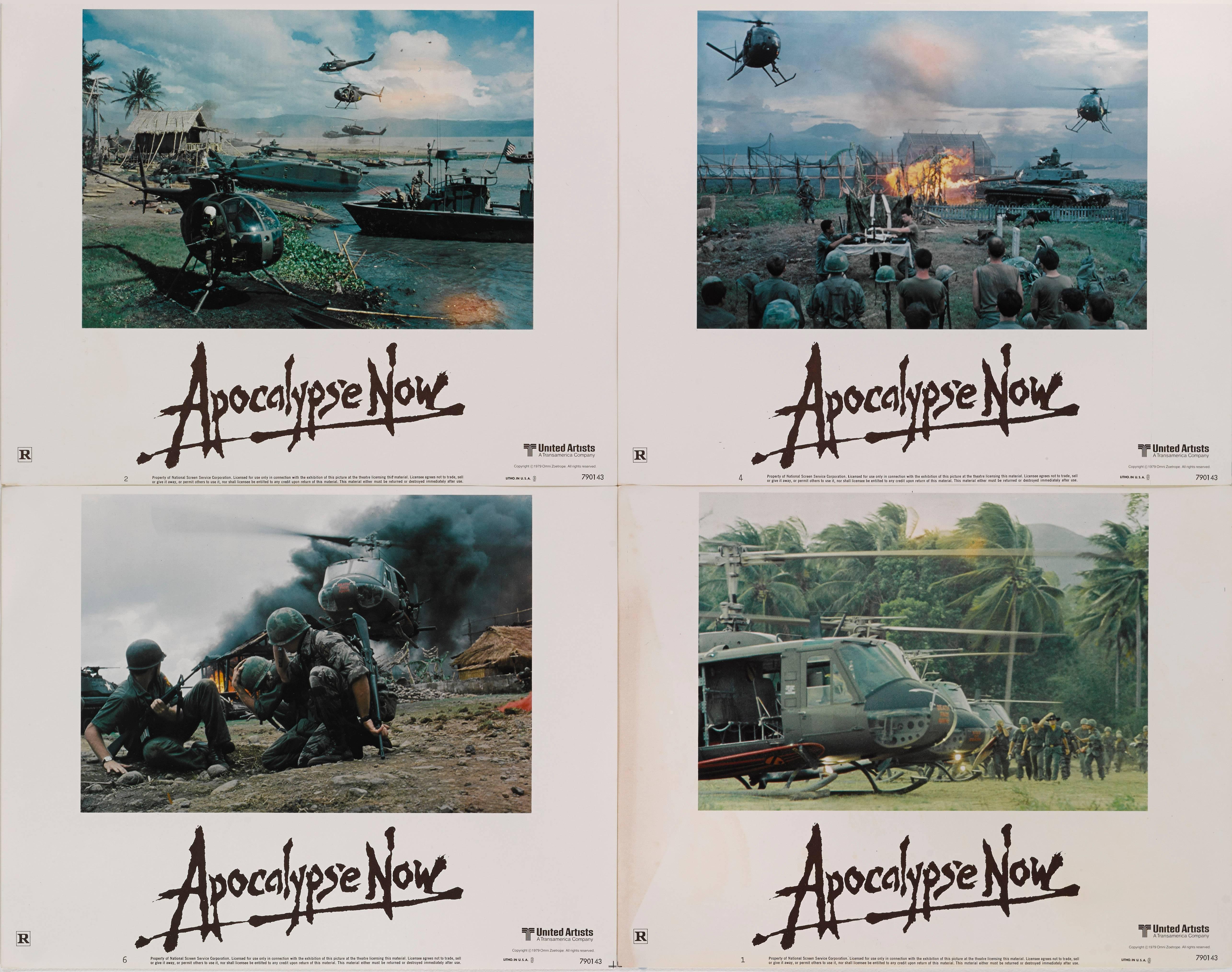 Apocalypse Now original US movie poster for Marlon Brando, Martin Sheen and Robert Duvall's Classic, 1979 Vietnam film directed by Francis Ford Coppola.
 