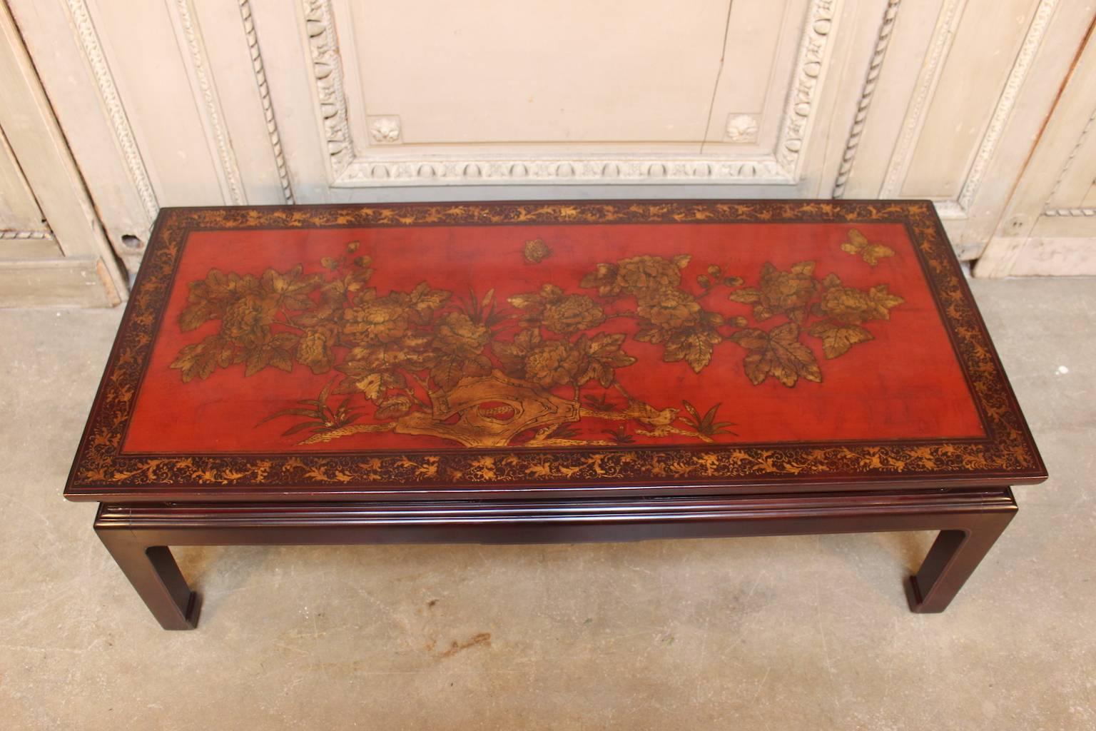 Chinese Lacquered Cocktail Table In Good Condition In Dallas, TX