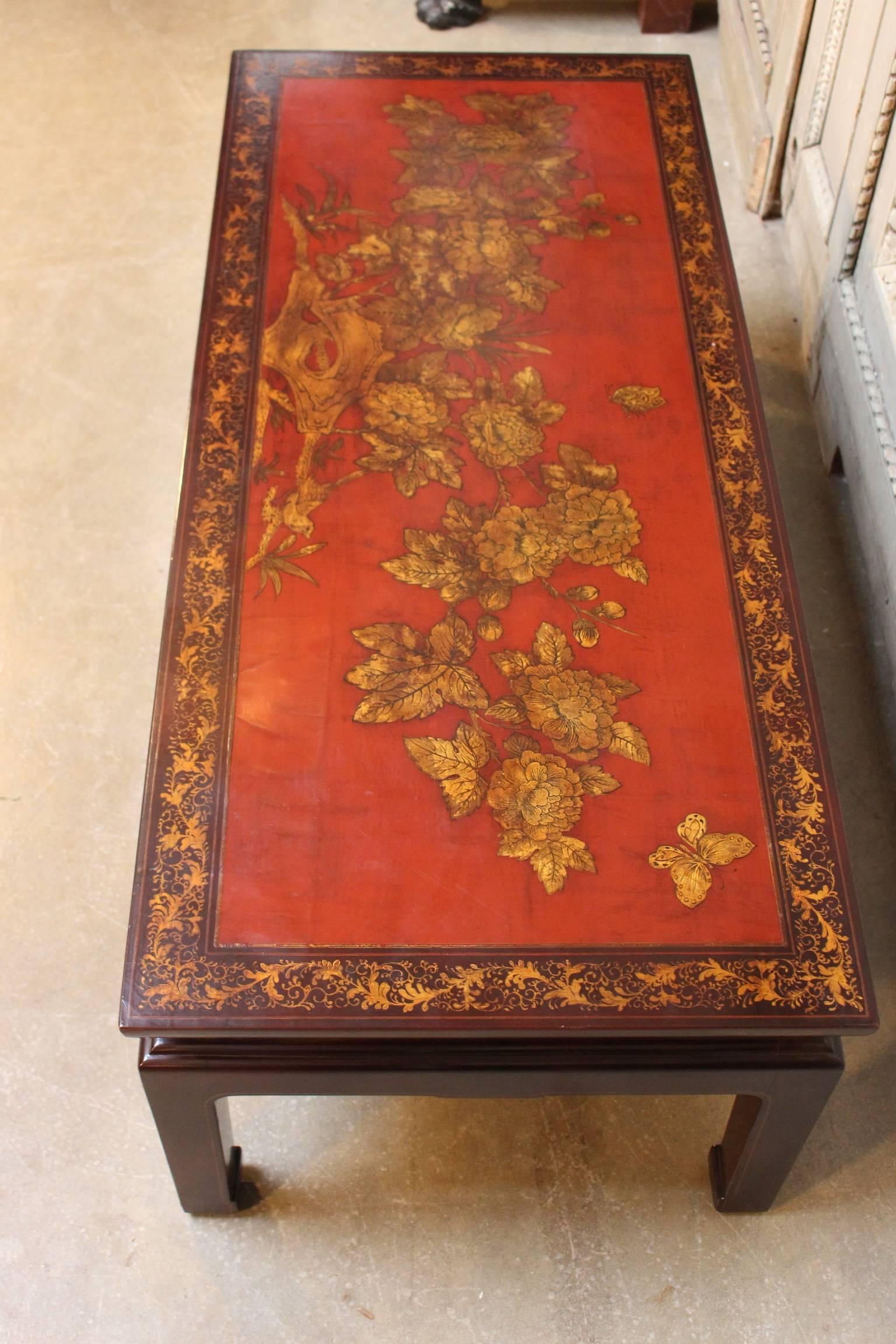 Chinese Lacquered Cocktail Table 2