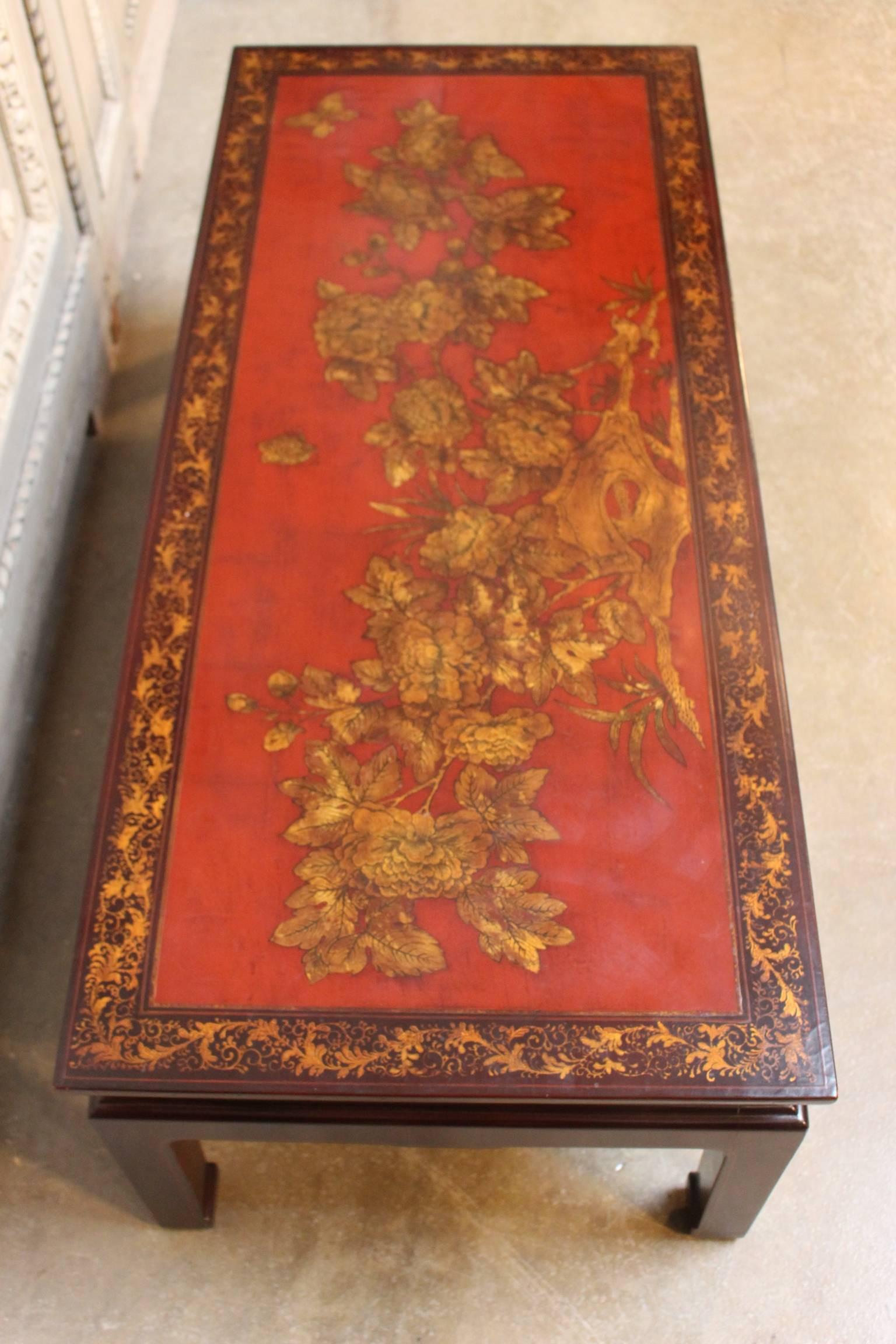 Chinese Lacquered Cocktail Table 3