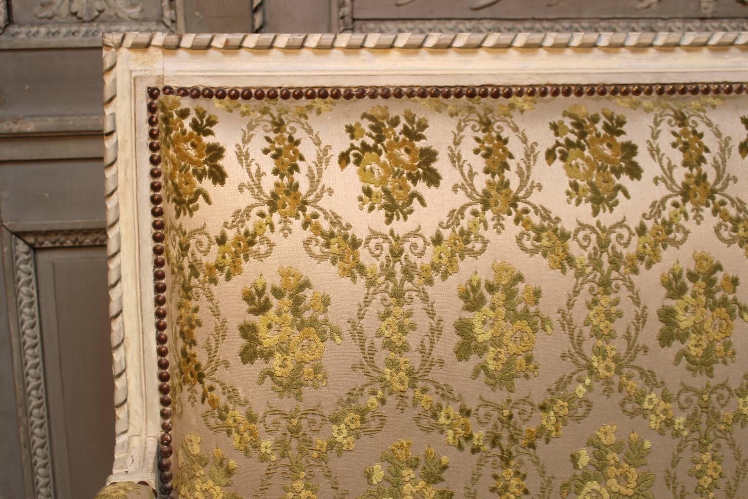 A French Louis XVI Settee with a Painted Finish 3