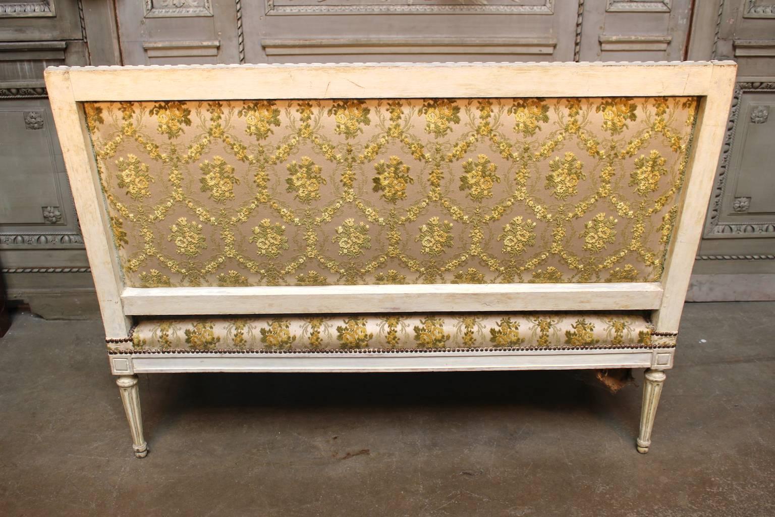 A French Louis XVI Settee with a Painted Finish 5