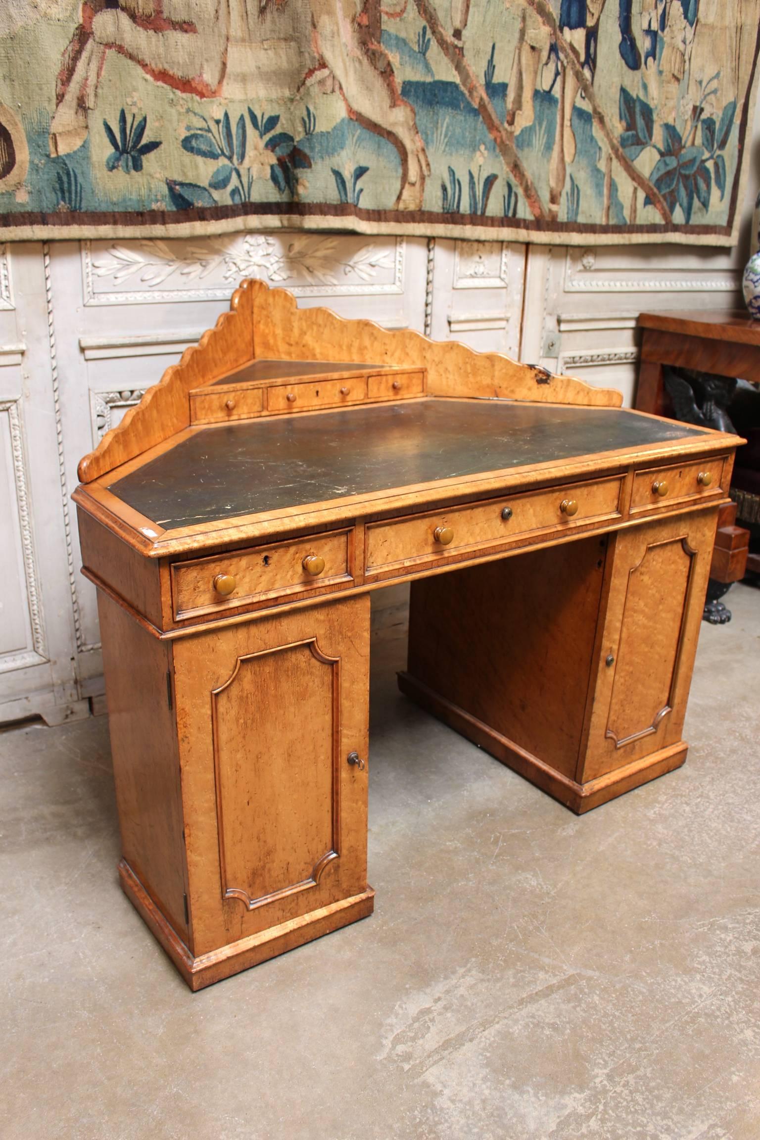 small antique corner desk