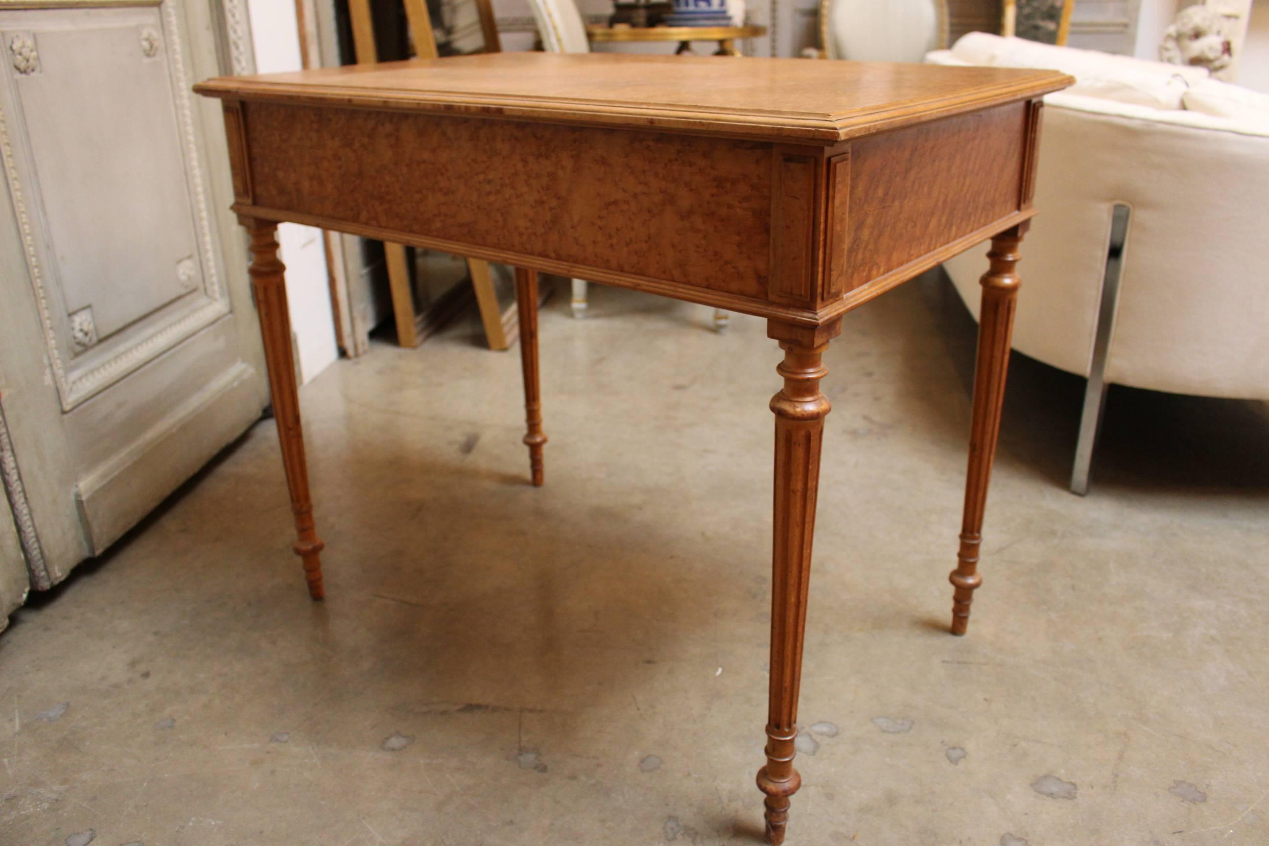 French, Louis XVI Style Maple Writing-Side Table 1