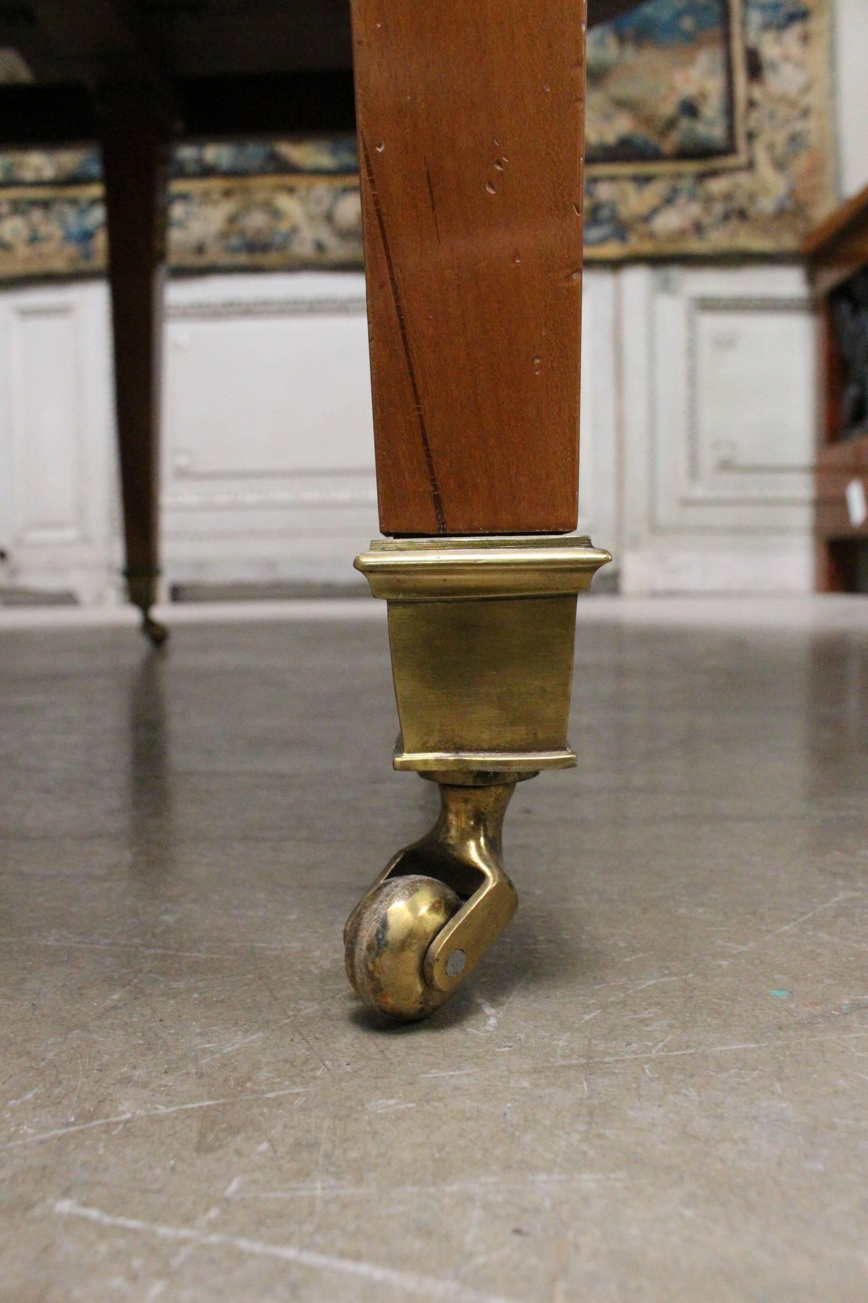 French Louis XVI Mahogany Extension Dining Table 1