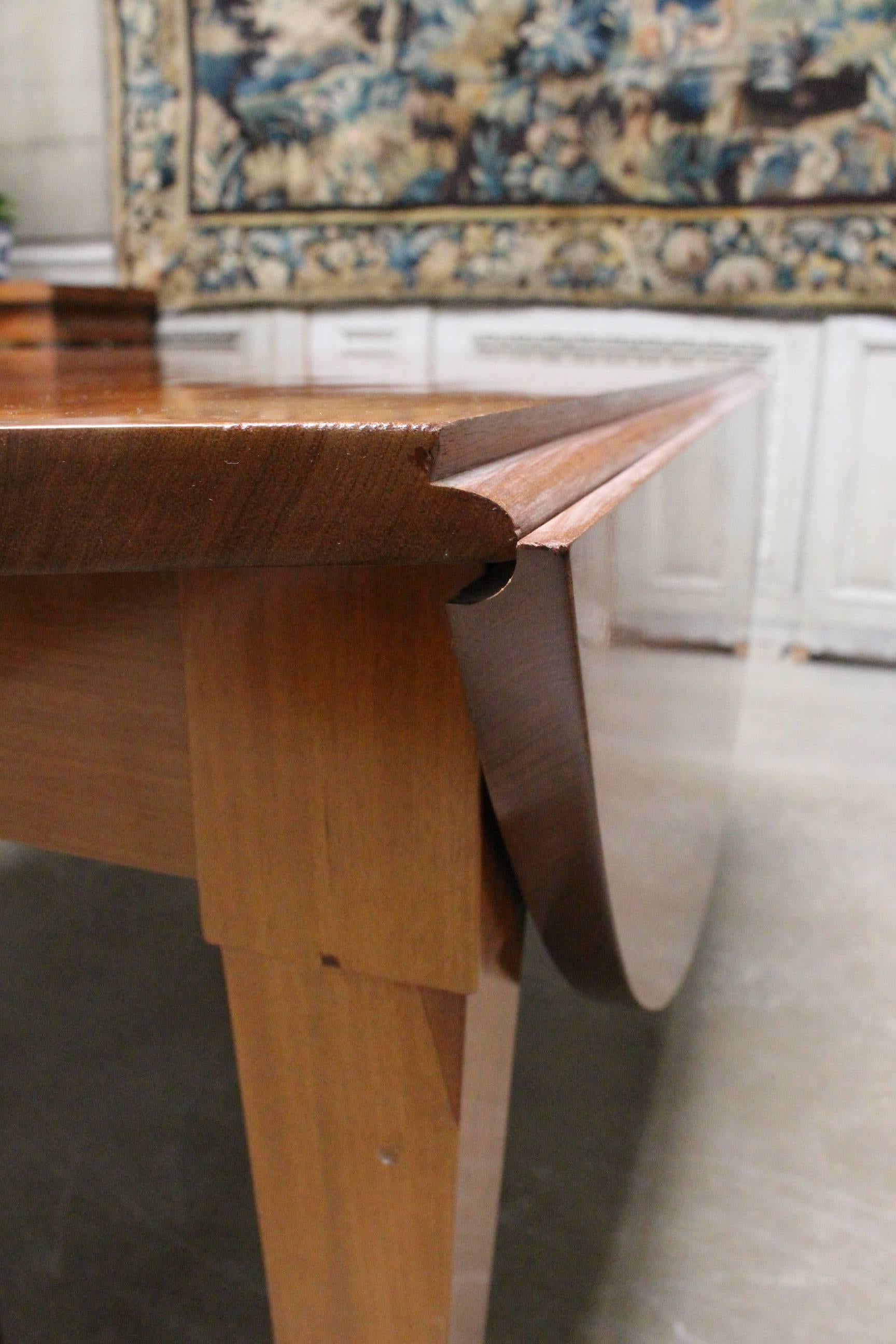 French Louis XVI Mahogany Extension Dining Table 5