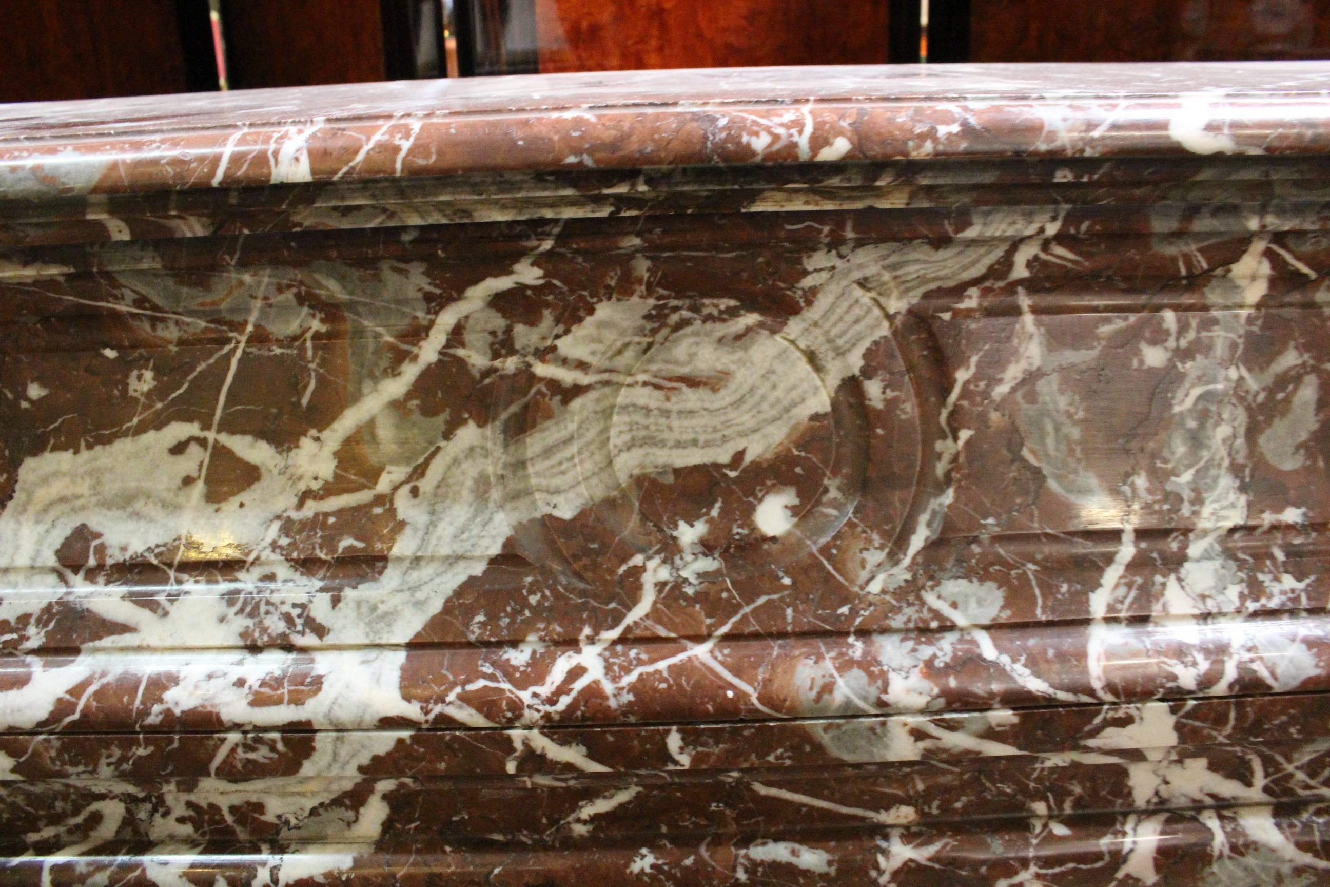 Late 19th Century 19th Century, French, Louis XIV Style Marble Mantel