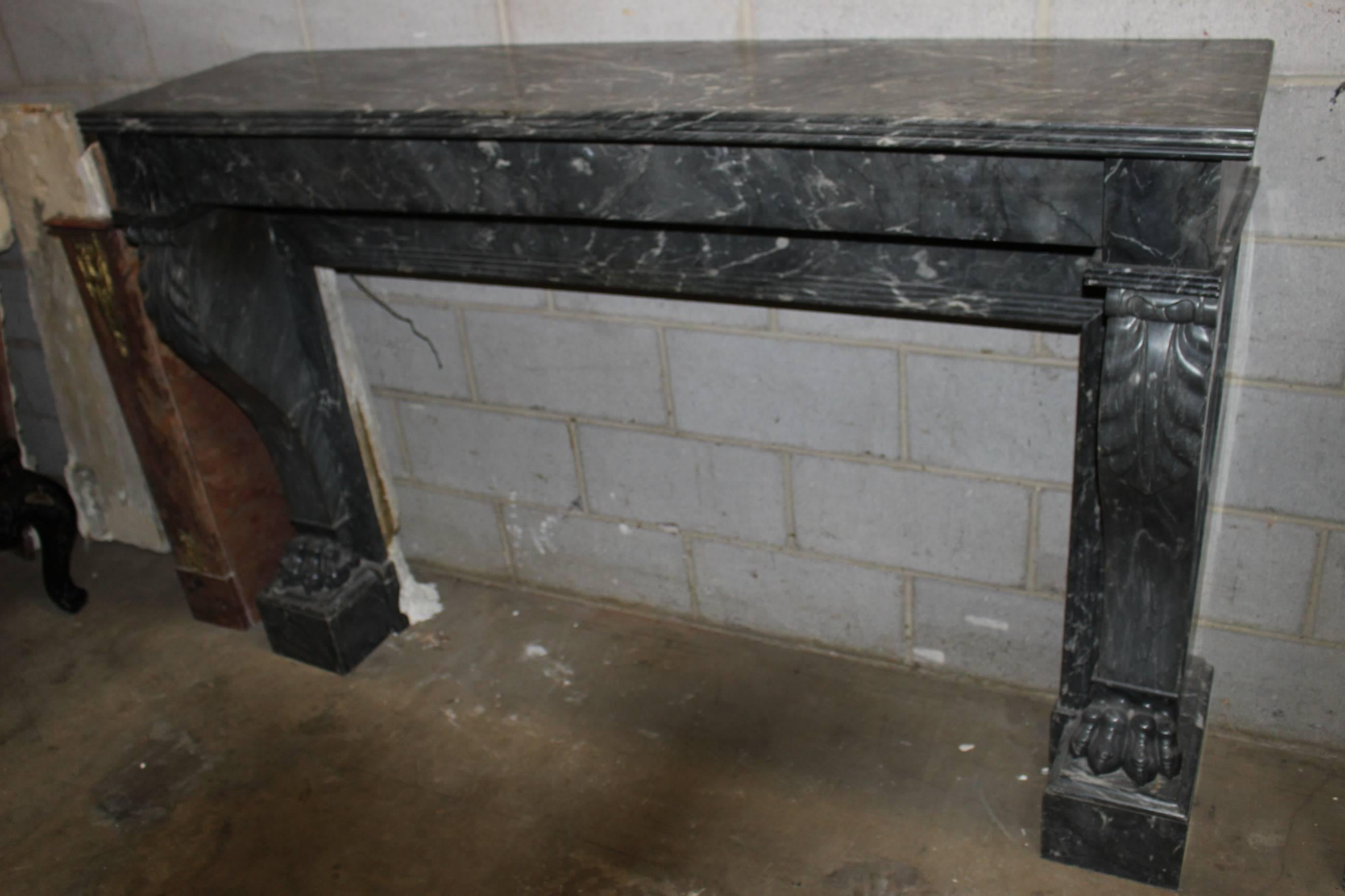 French Empire Marble Mantel 1