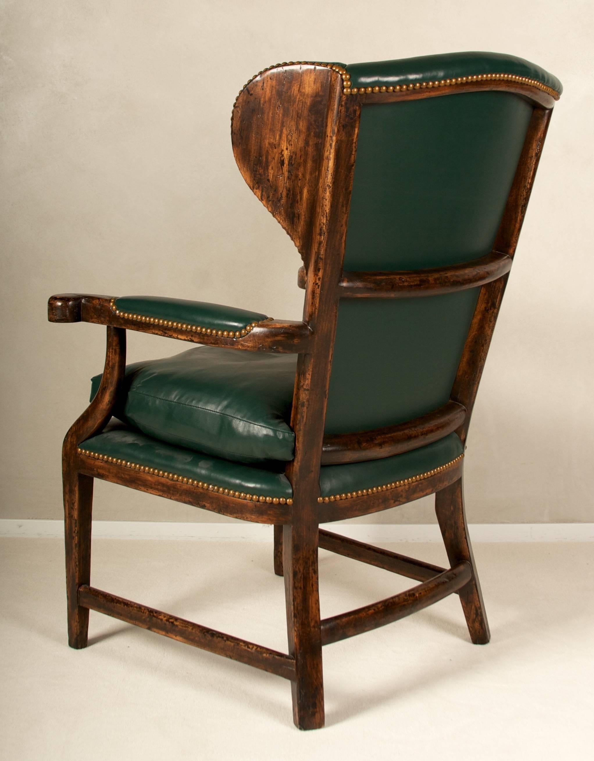 American 20th Century English Country House Wingback Chair