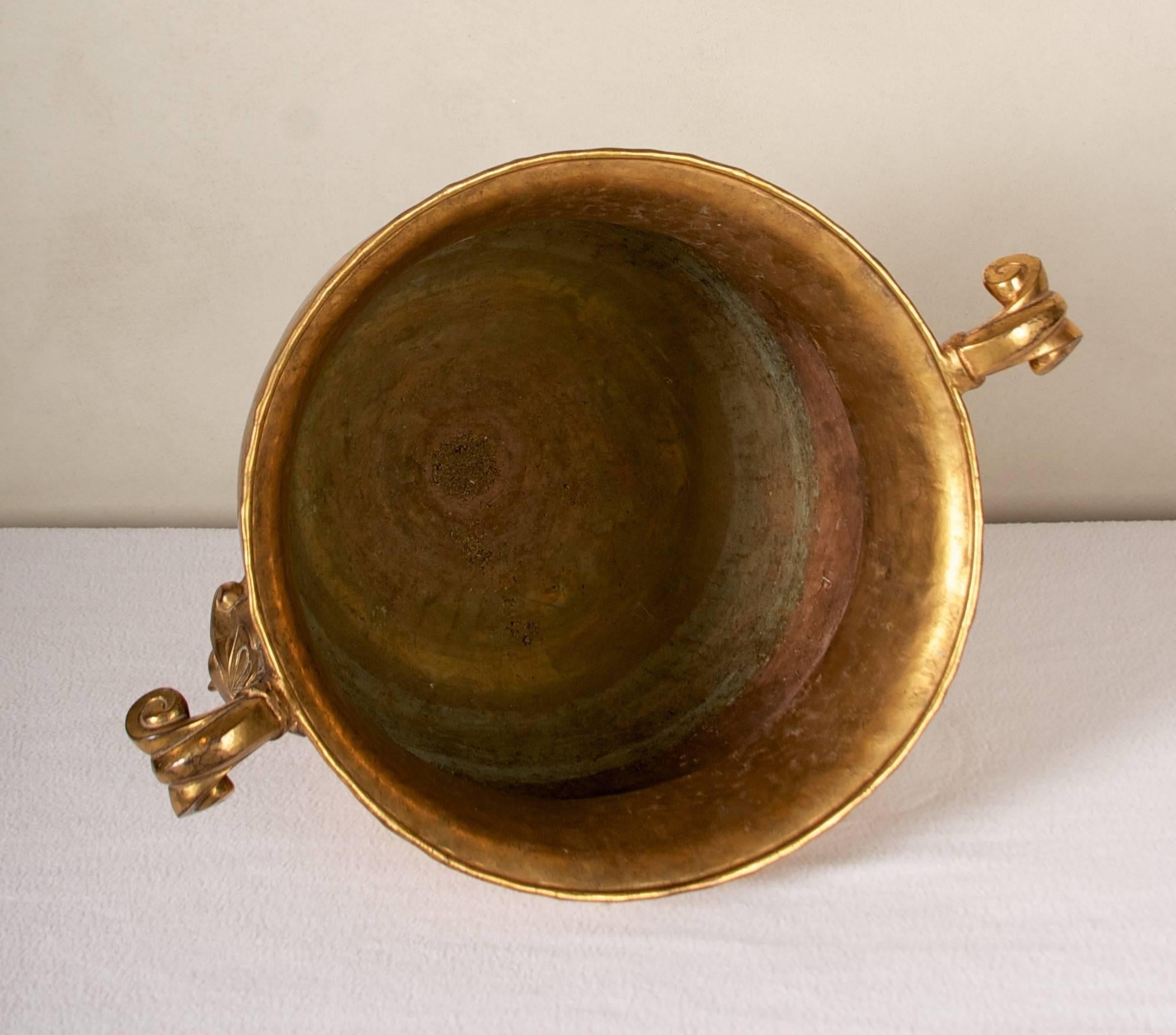 Classical Roman Neoclassical Gilded Copper Amphora