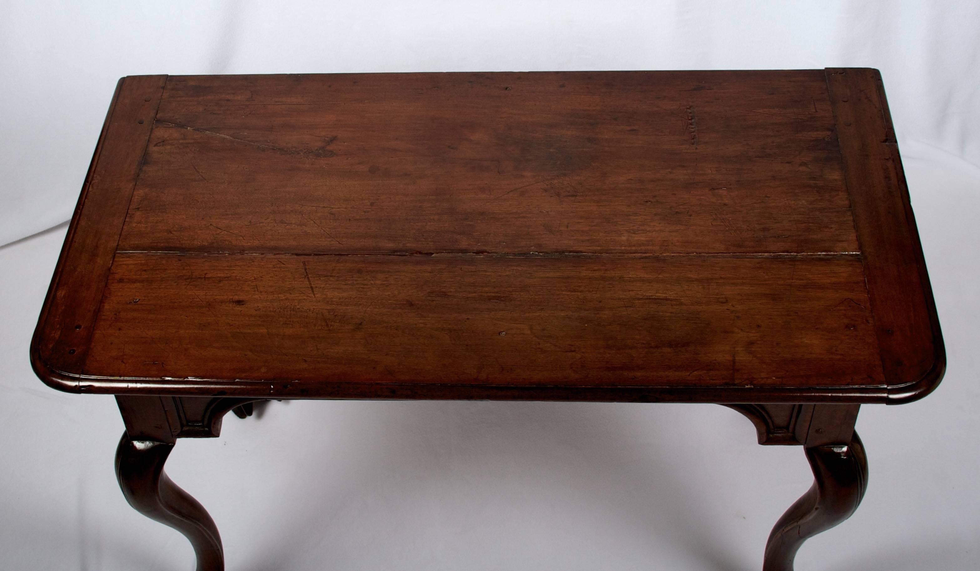 Hand-Carved Early 18th Century Regence Period Side Table with One Drawer