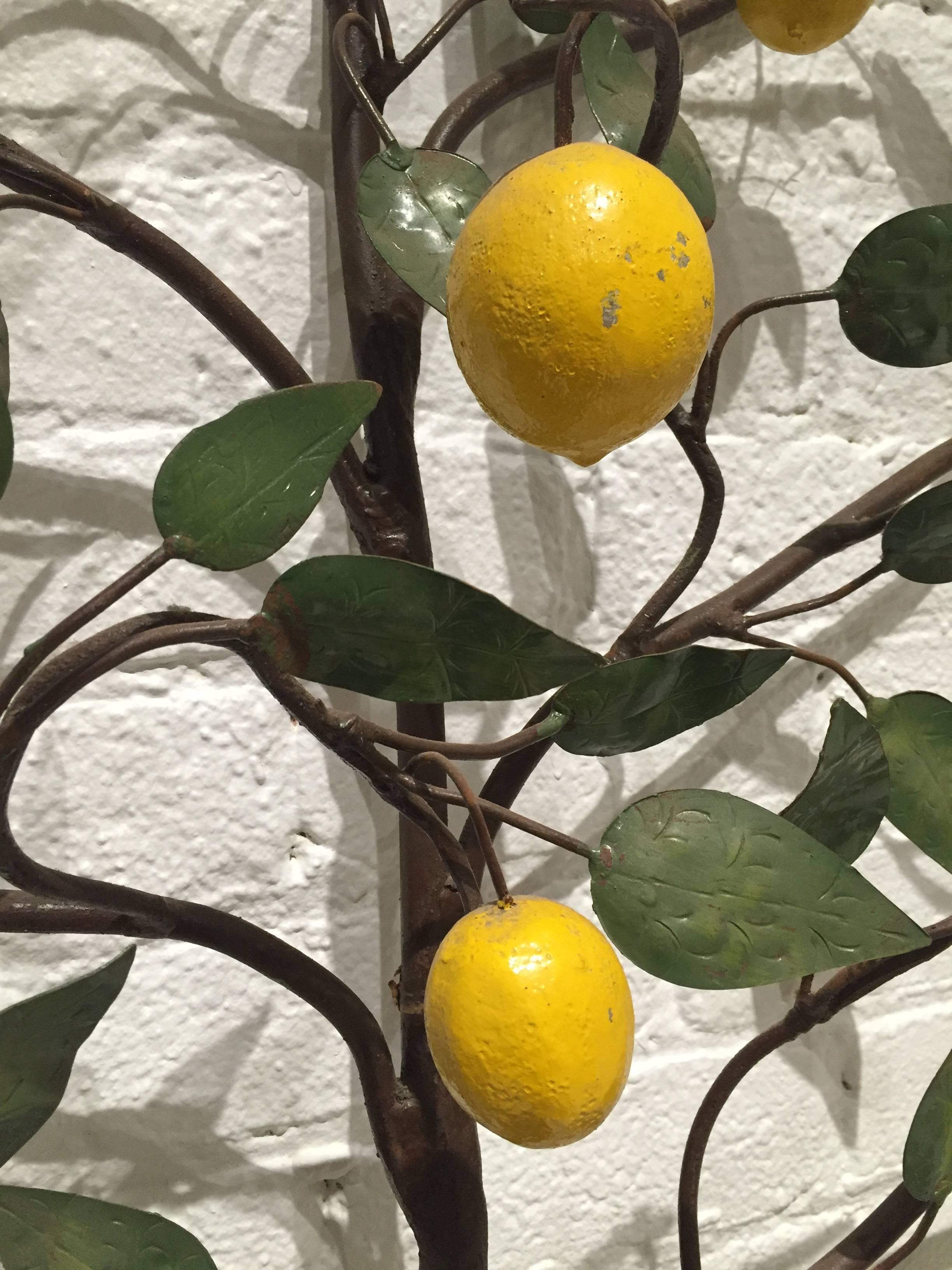 Pair of Tole Lemon Trees, Italian, Early 20th Century 1