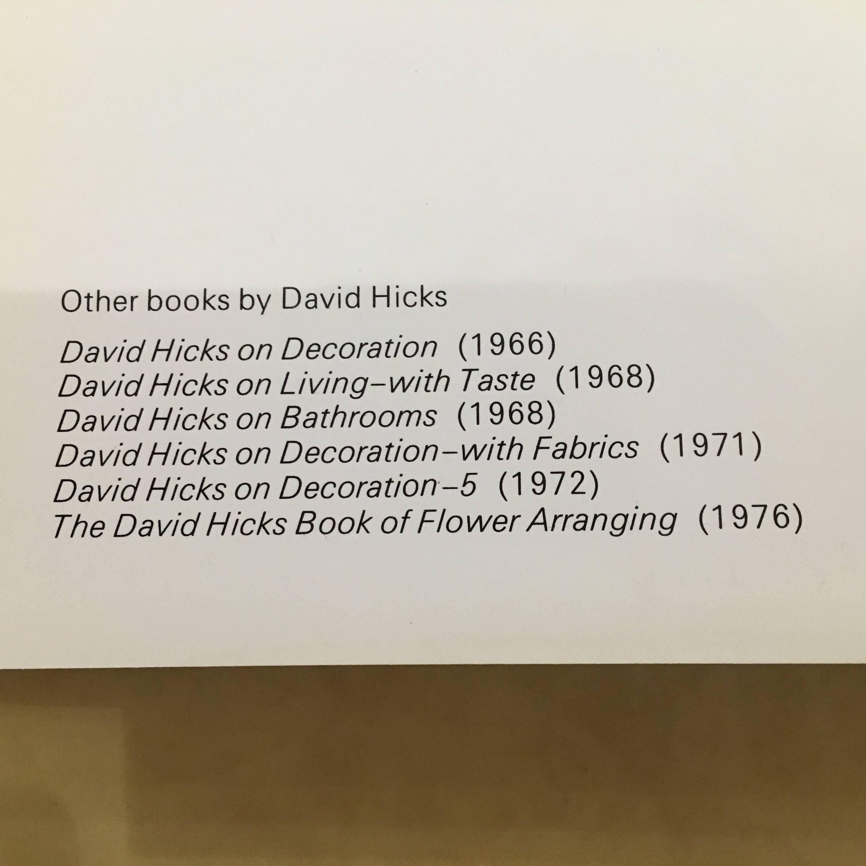 Late 20th Century Rare Set of David Hicks Books on Design