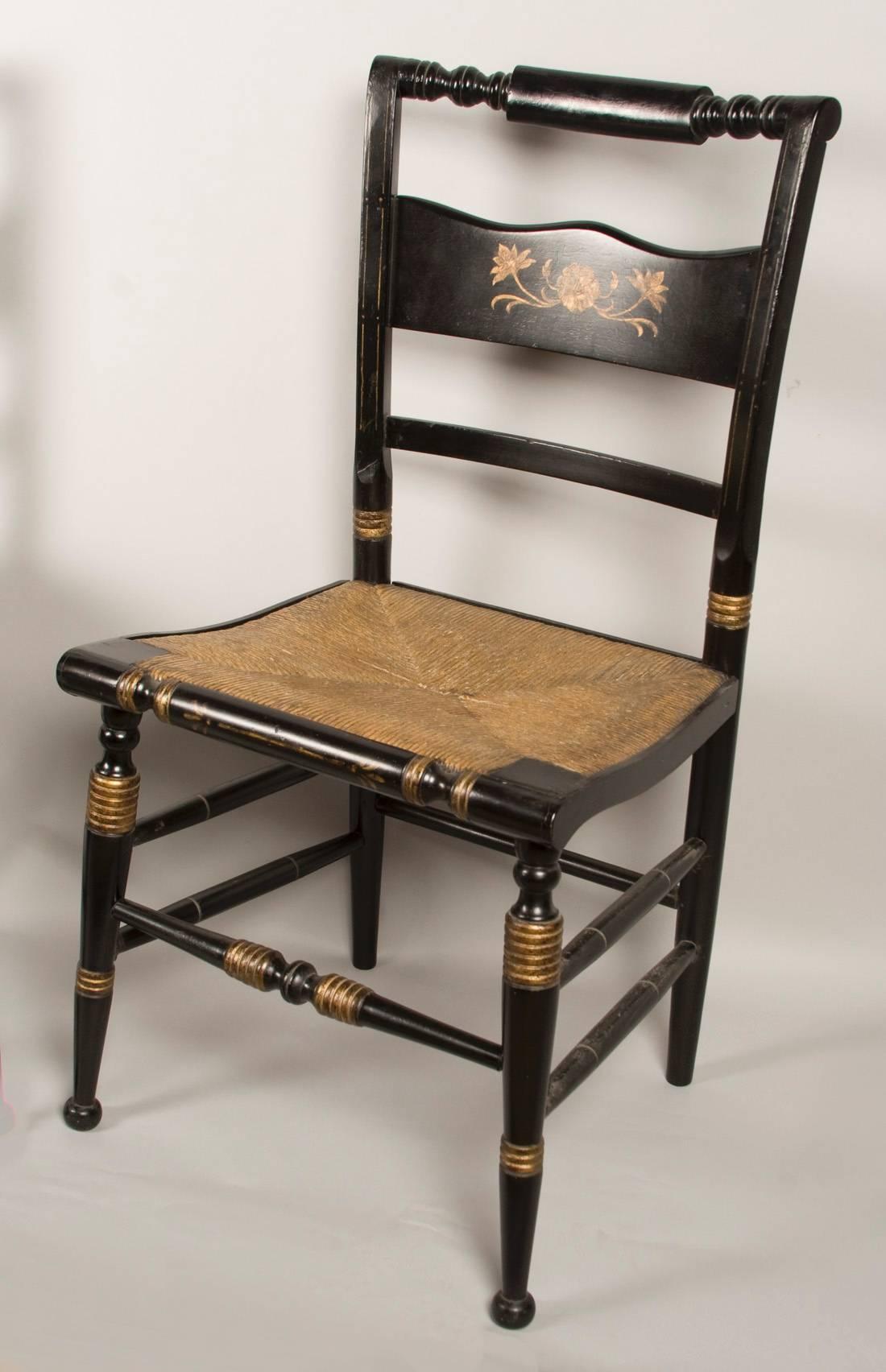 Mid-19th Century Six American Classical Fancy Chairs, circa 1840