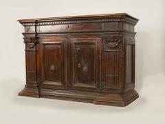 Early 17th Century Italian Walnut Credenza/ Cabinet