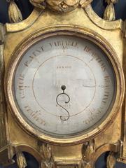 Louis XVI Style Barometer, in Giltwood