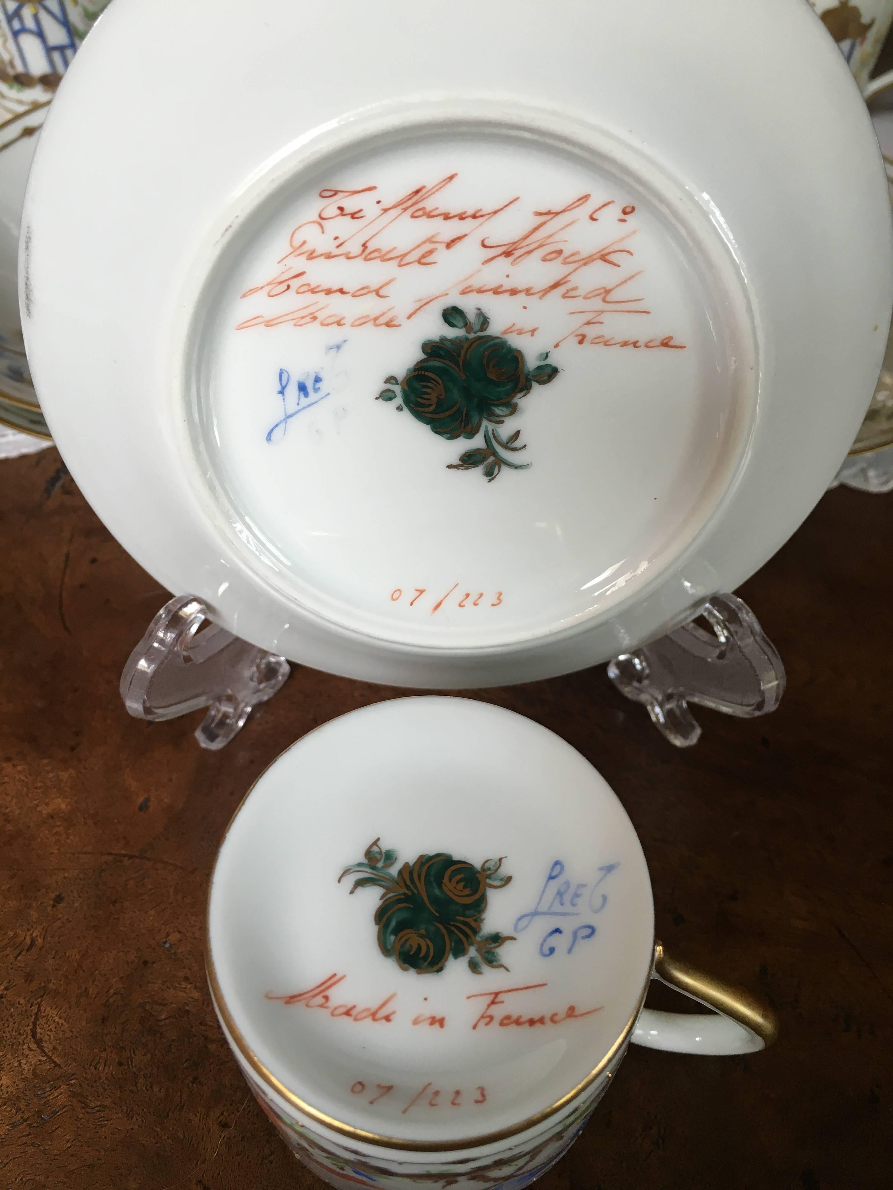 Français 12 Tiffany-Le Tallec-Paris Cirque Chinois Demi Tasse:: Très Rare