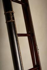 Anglo Indian Elephant Ladder, Folding, Library Ladder in Mahogany