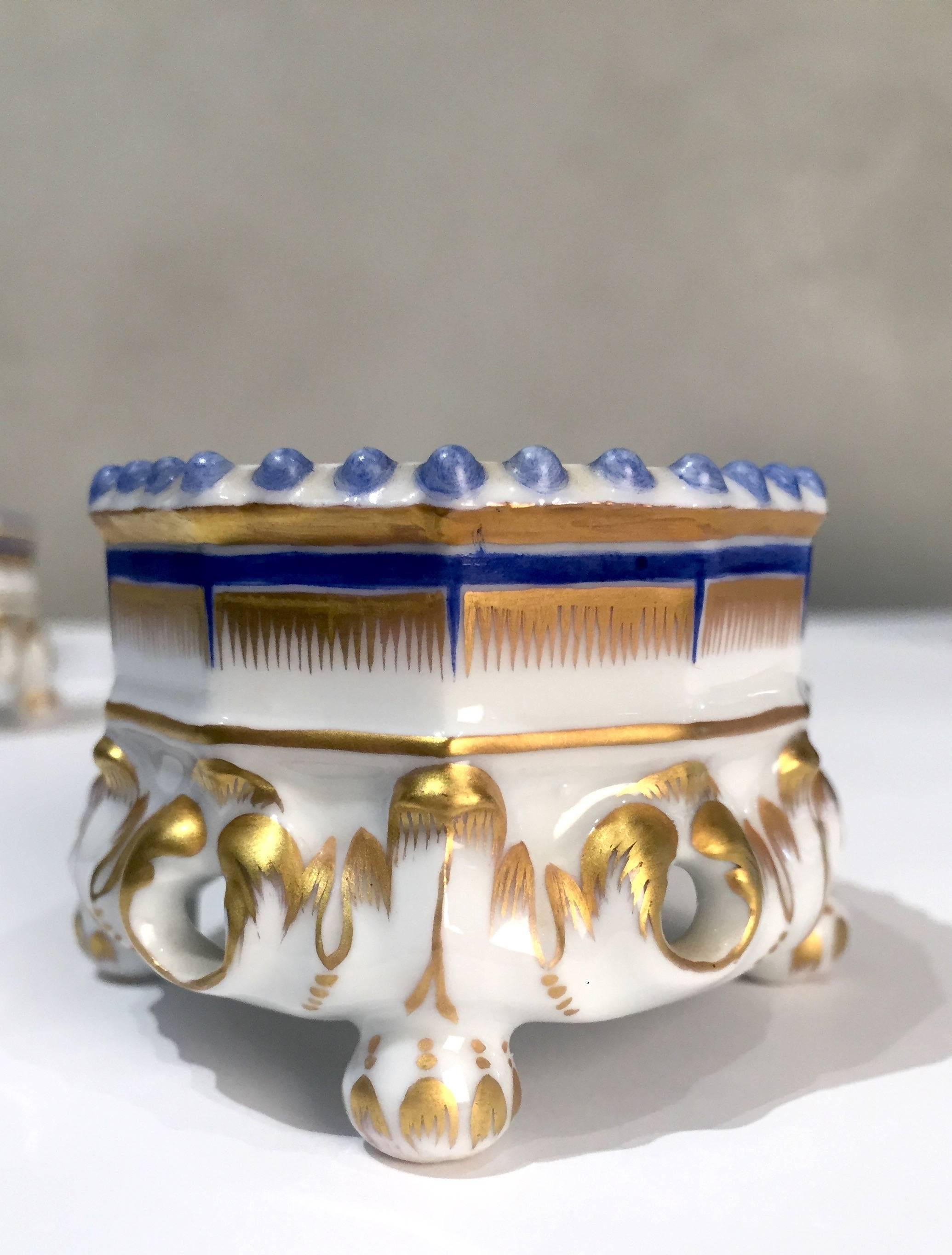 Porcelain 19th Century Nymphenburg Master Salt Cellars, Pair For Sale