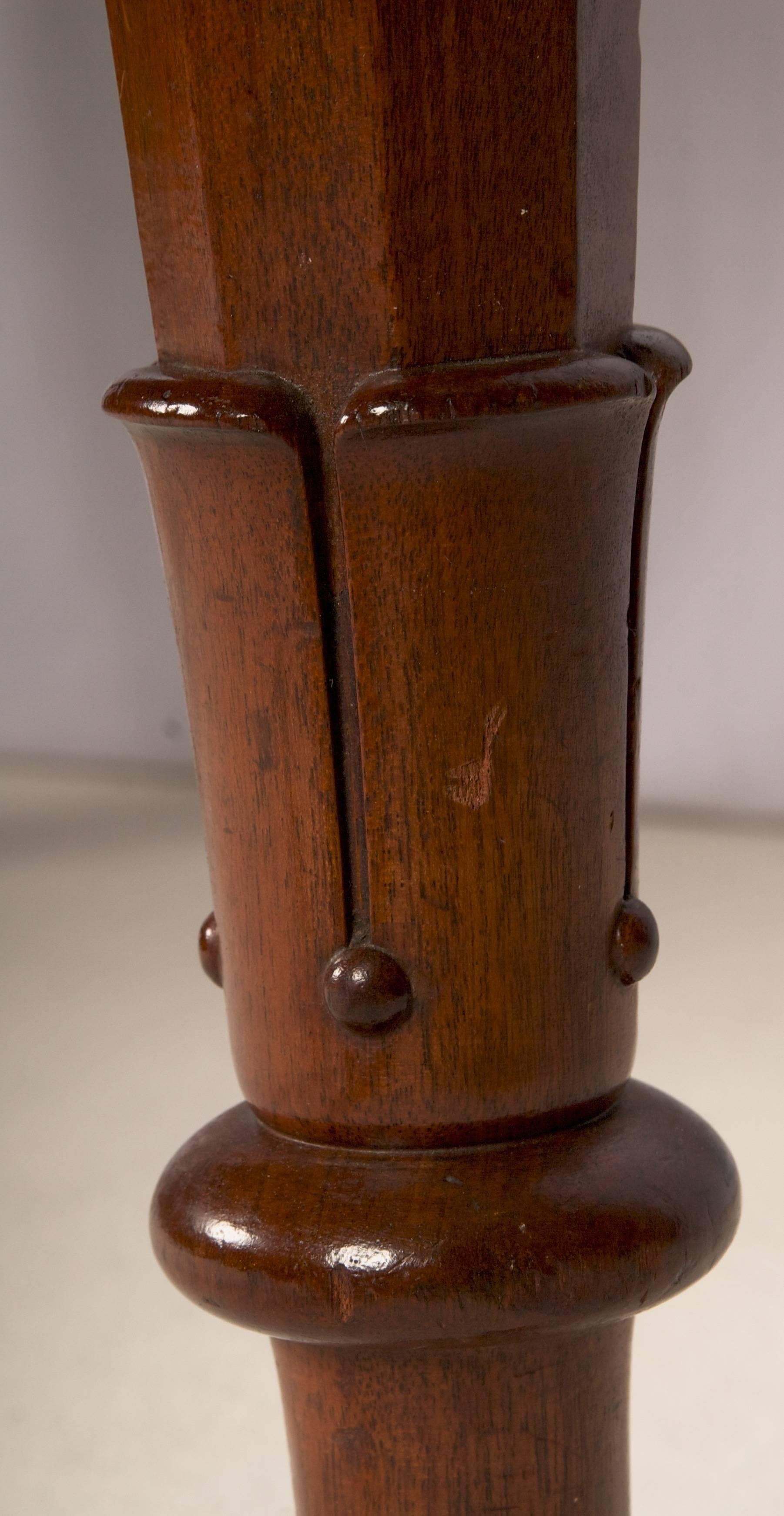 Mid-19th Century Early 19th Century Regency Mahogany Leather Top Desk
